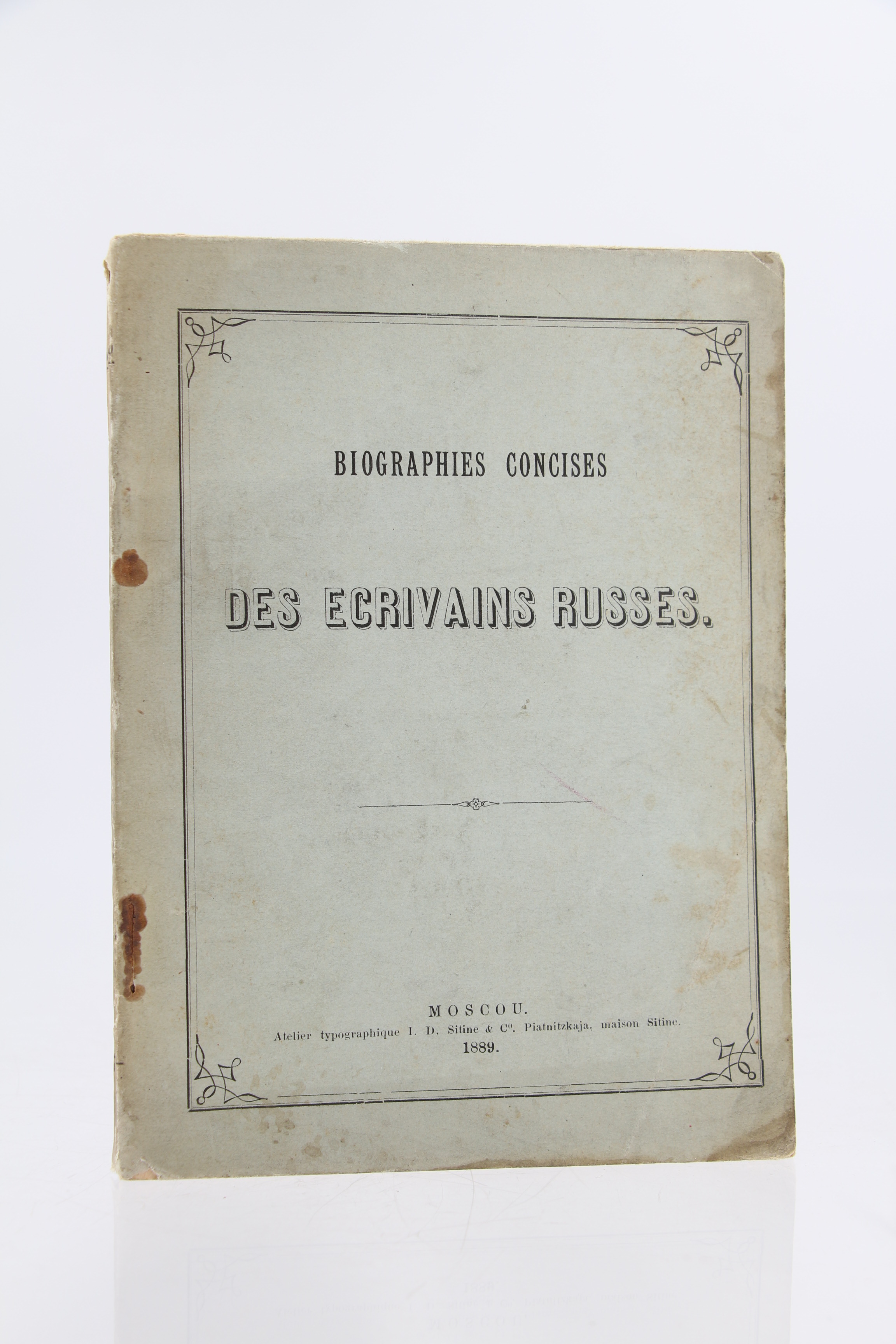 Biographies concises des écrivains russes