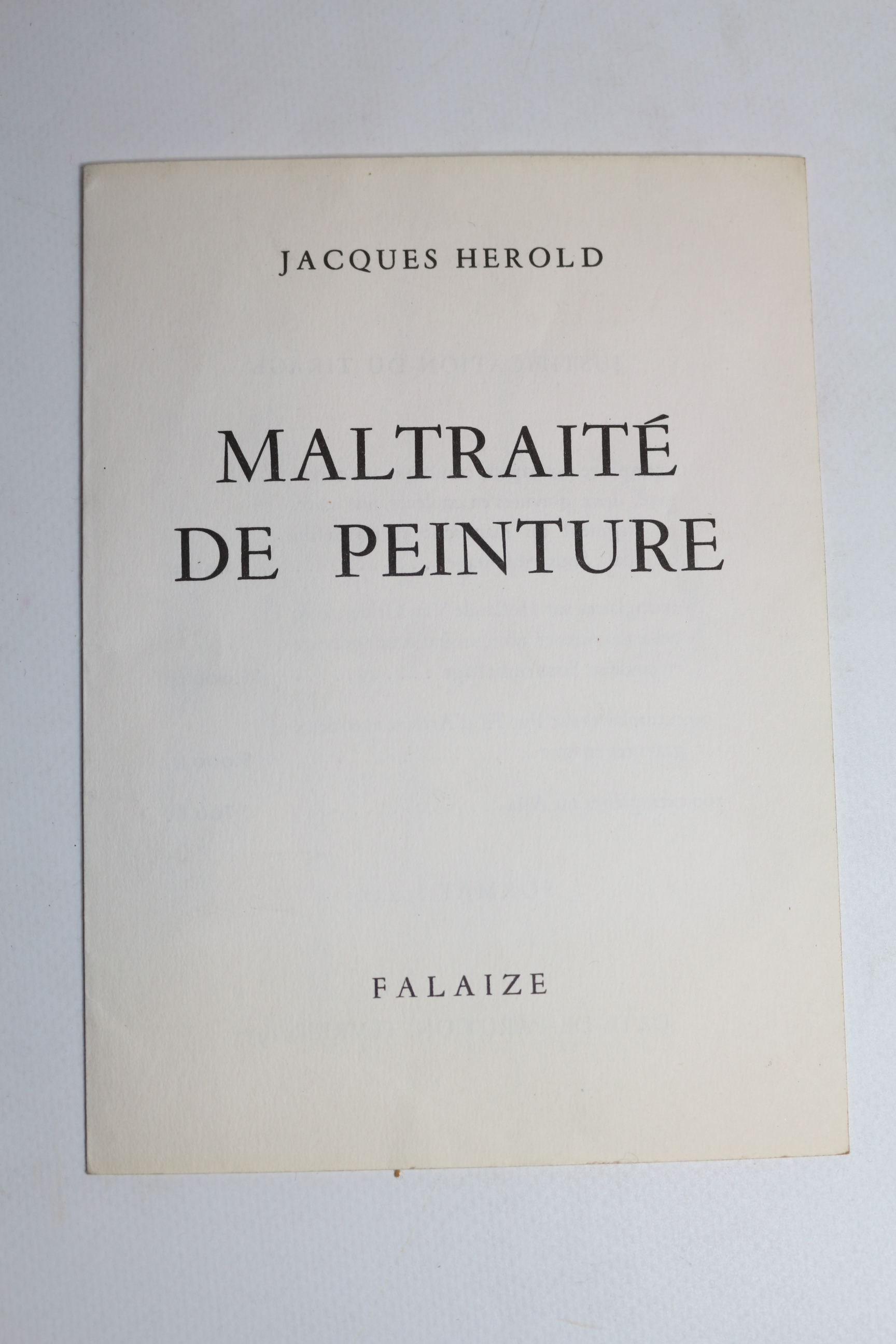 Bulletin de souscription pour l'achat d'un exemplaire de "Maltraité de …