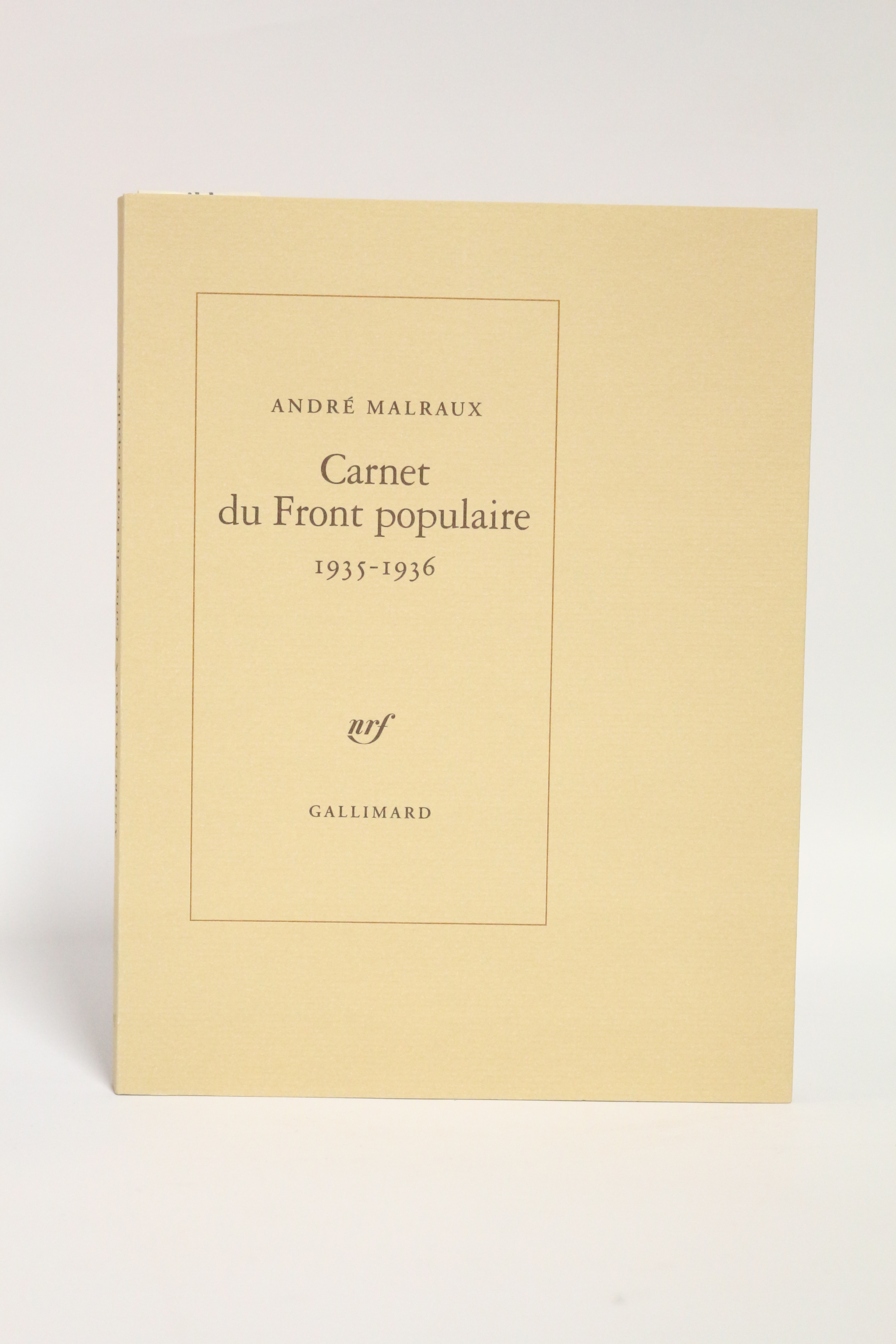 Carnet du Front Populaire 1935-1936