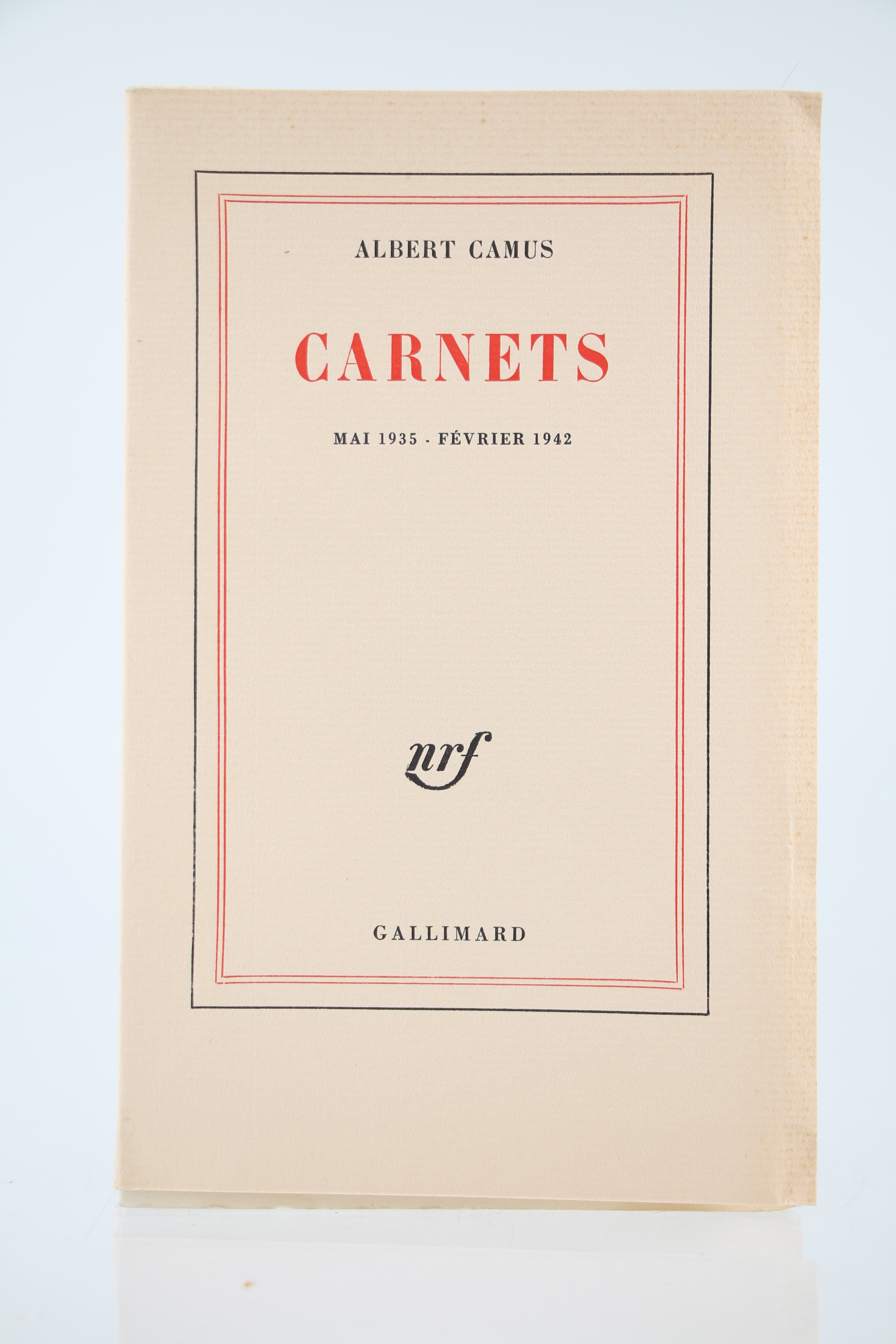 Carnets I. Mai 1935 - Février 1942