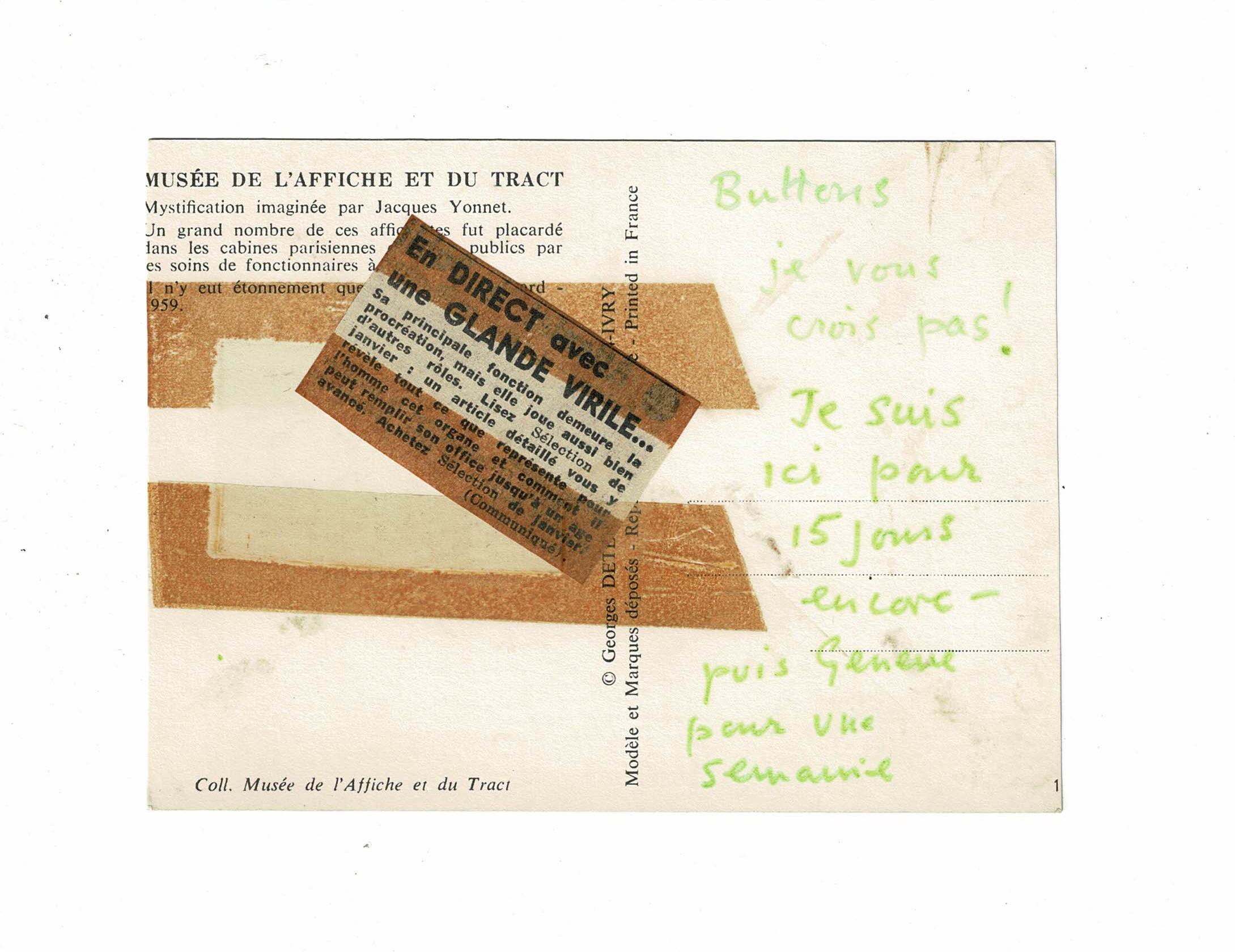 Buttons. Je ne vous crois pas ! • Carte postale …