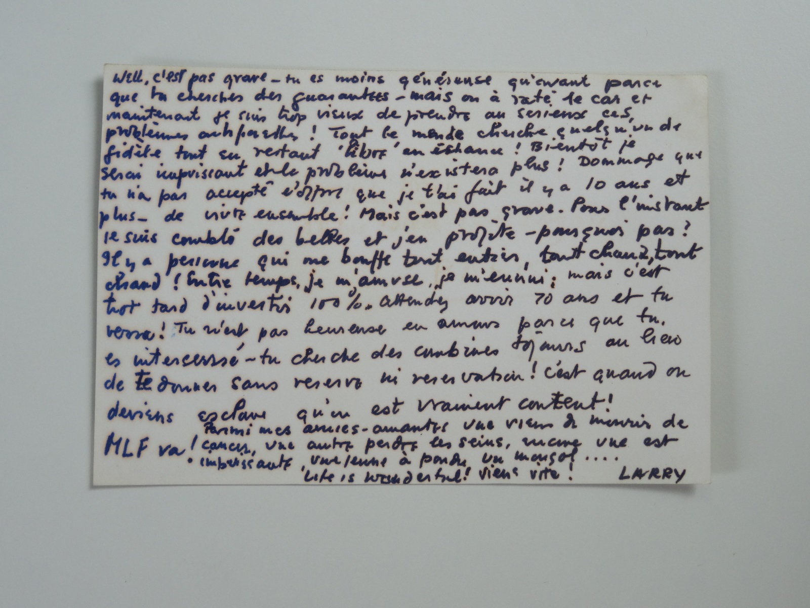 Tout le monde cherche quelqu'un de fidèle tout en restant …