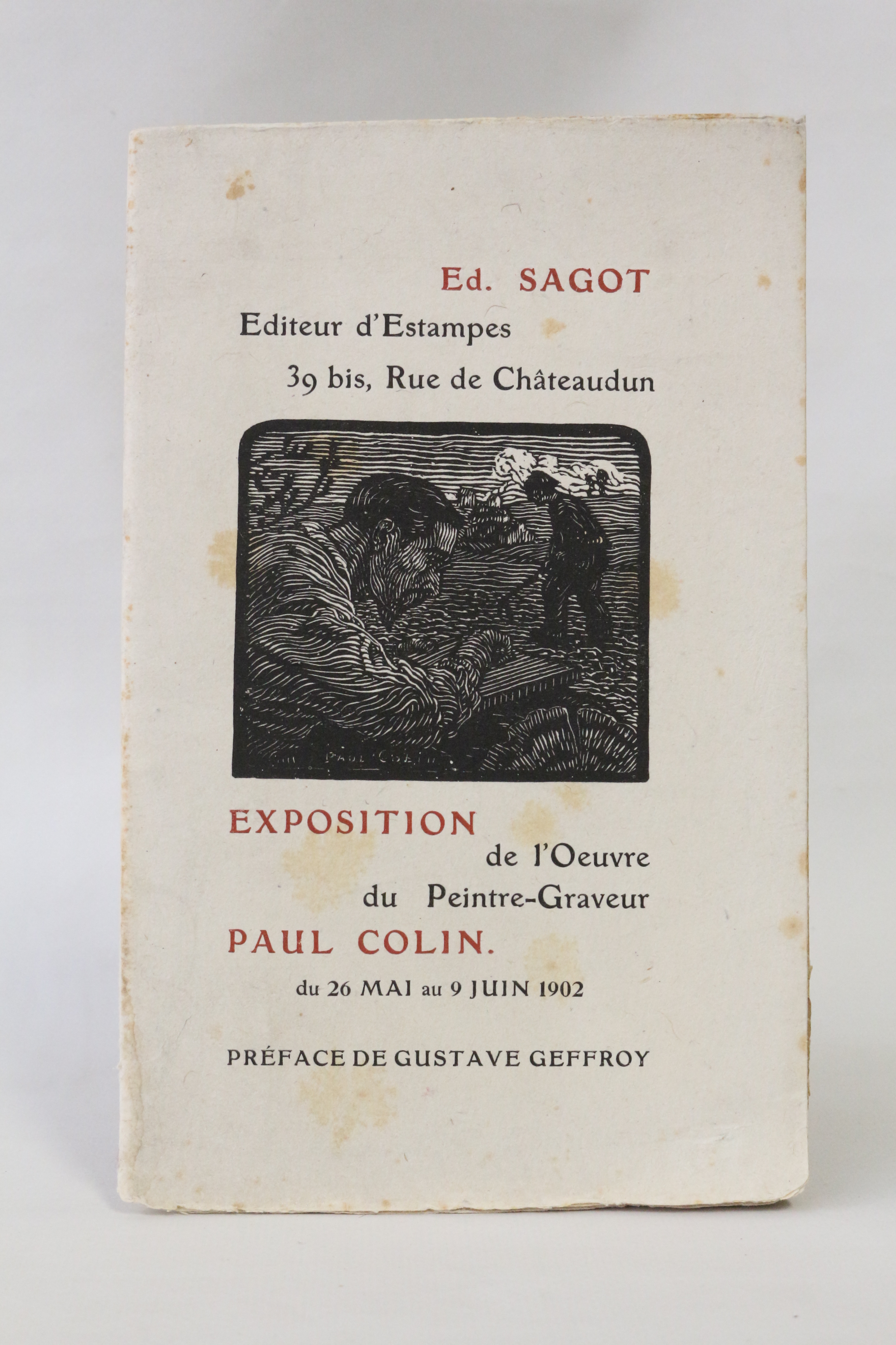 Catalogue d'exposition de l'oeuvre du peintre-graveur Paul Colin chez Edouard …