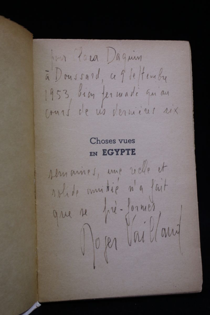 Choses vues en Egypte, Août 1952