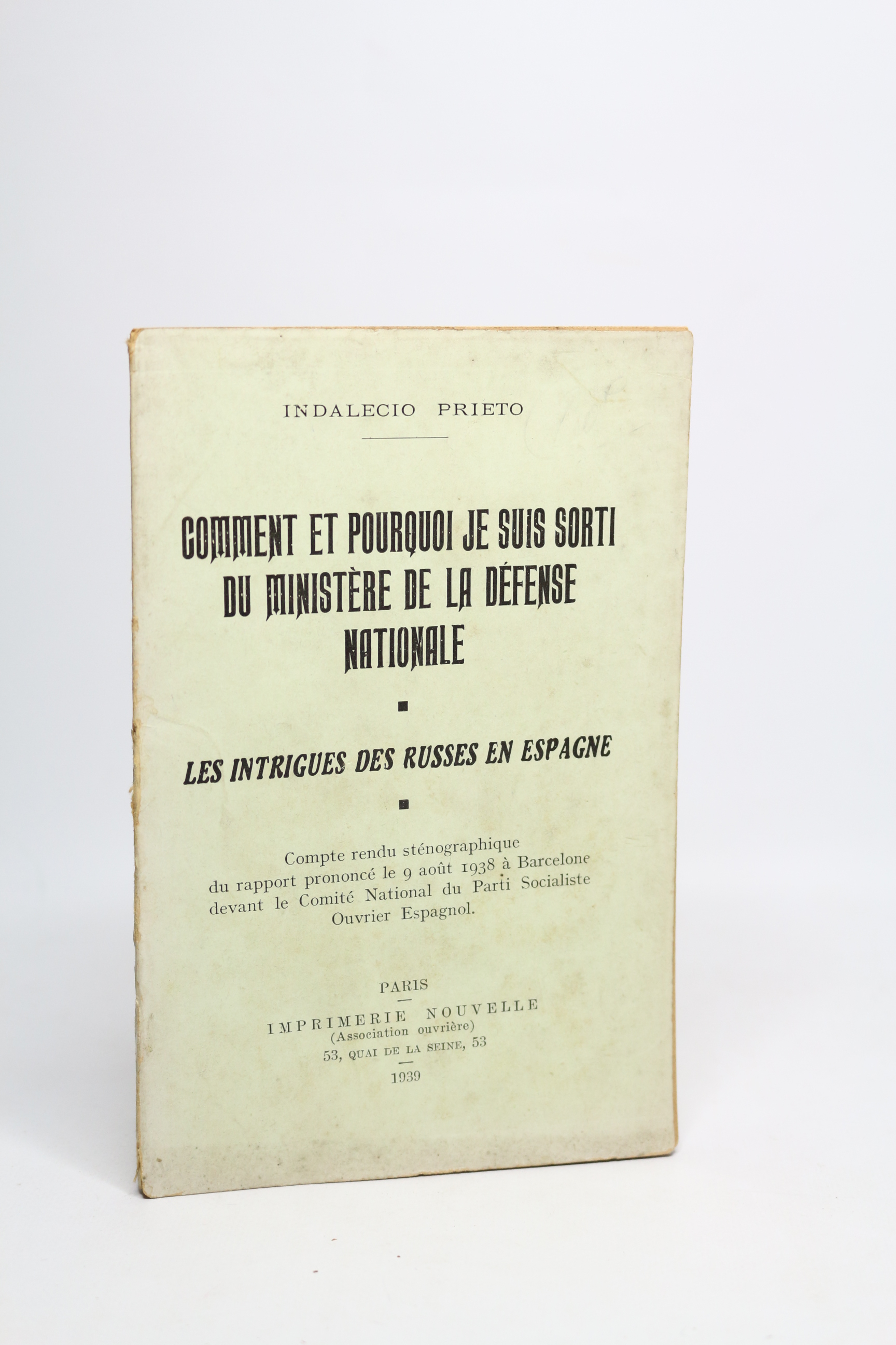 Comment et pourquoi je suis sorti du ministère de la …