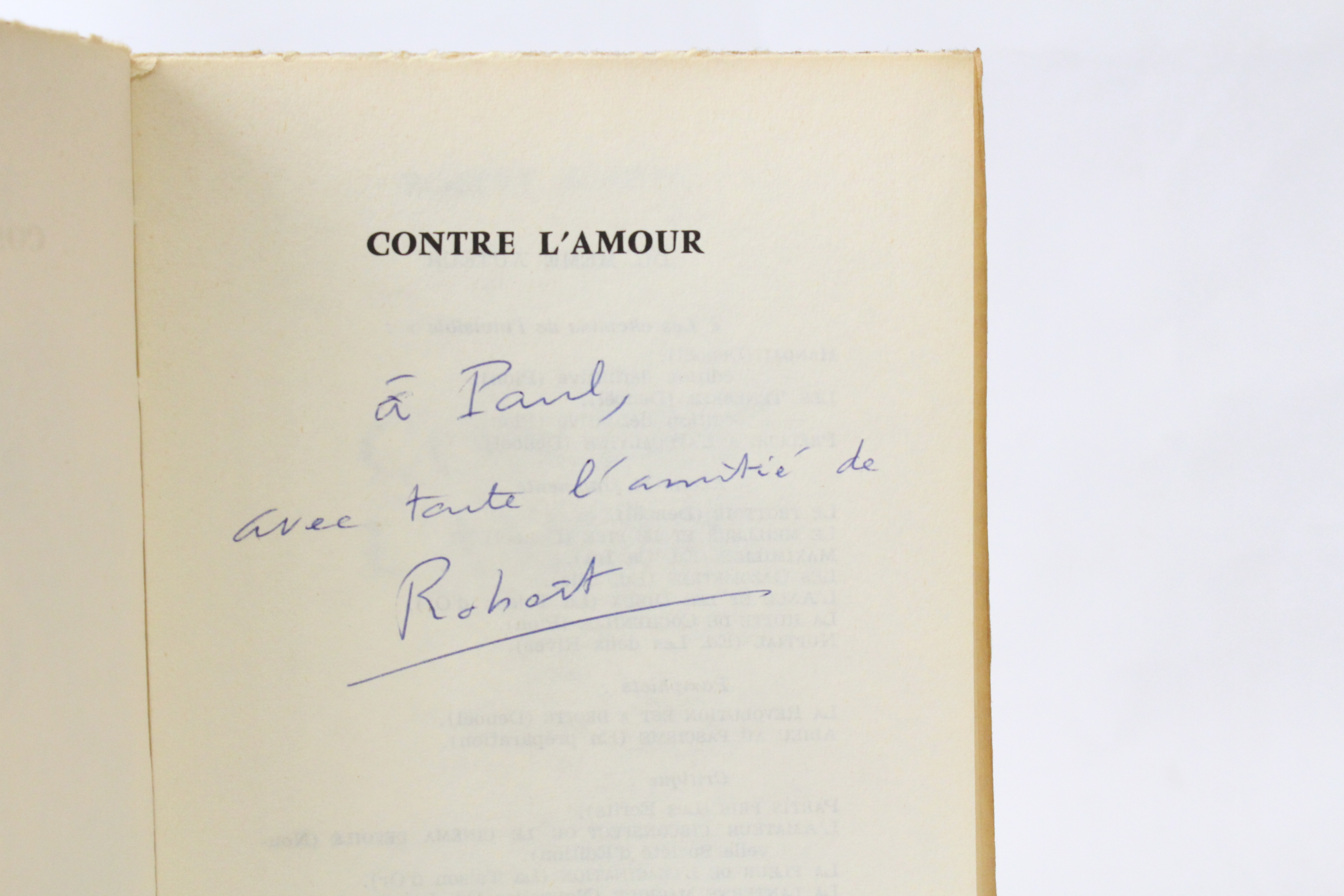 Contre l'amour