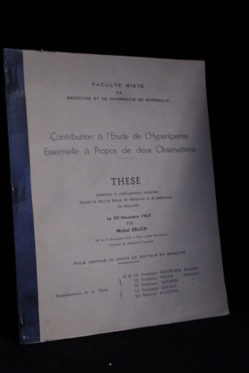 Contribution à l'étude de l'hyperlipémie essentielle à propos de deux …