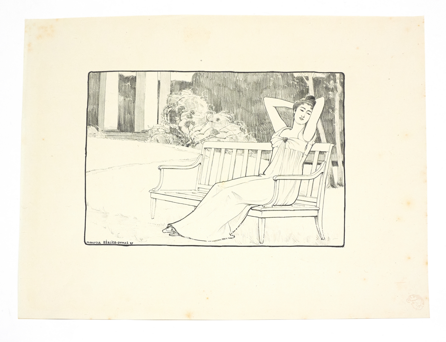 "Corinne" - Lithographie originale sur Chine - L'Estampe Moderne