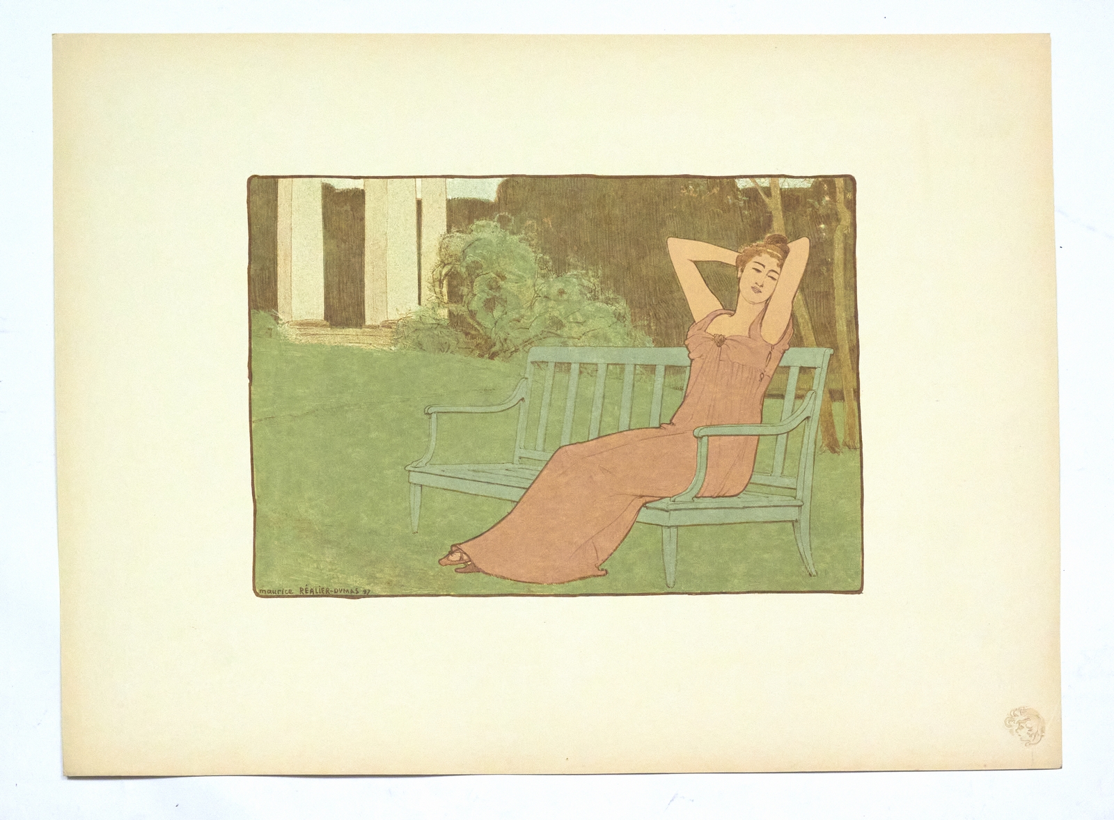 "Corinne" - Lithographie originale sur Japon - L'Estampe Moderne
