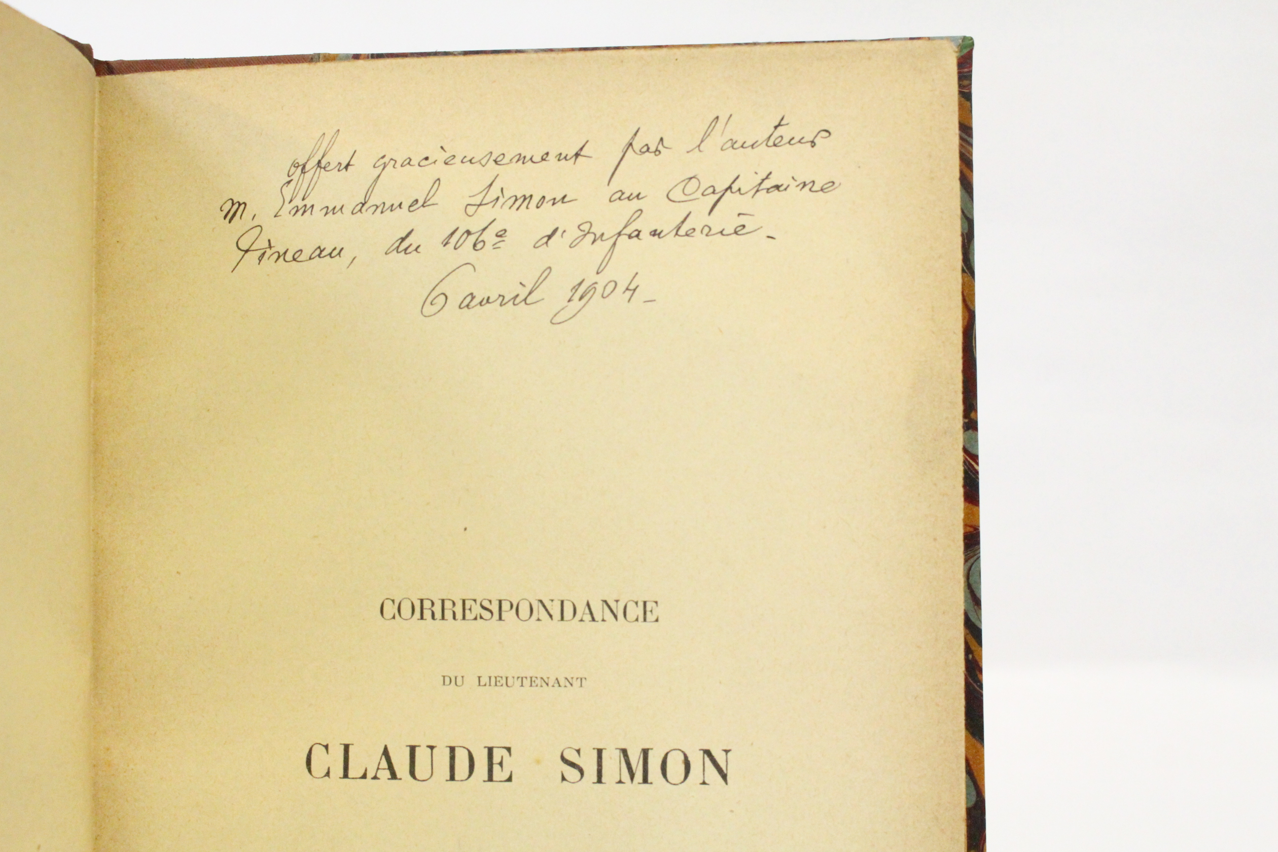Correspondance de Claude Simon, lieutenant grenadier du régiment de Walsh …