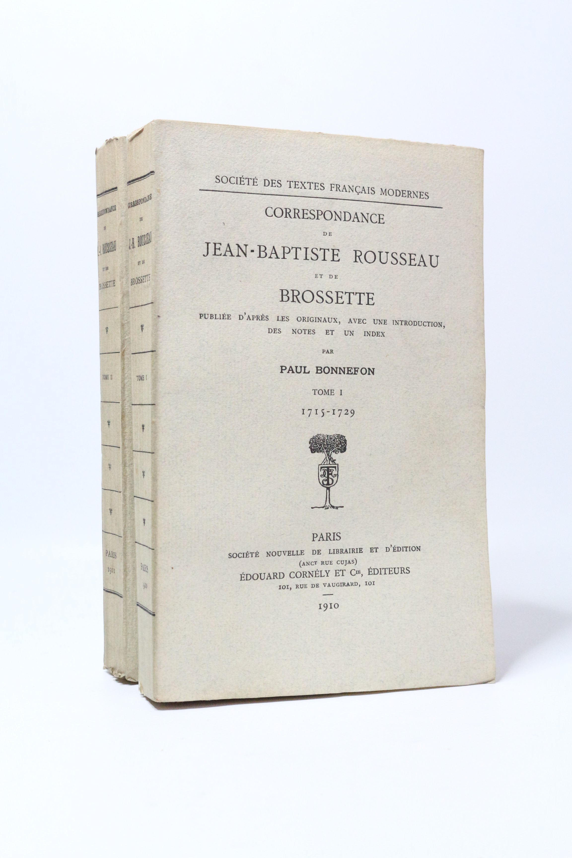 Correspondance de Jean-Jacques Rousseau et de Brossette publiée d'après les …