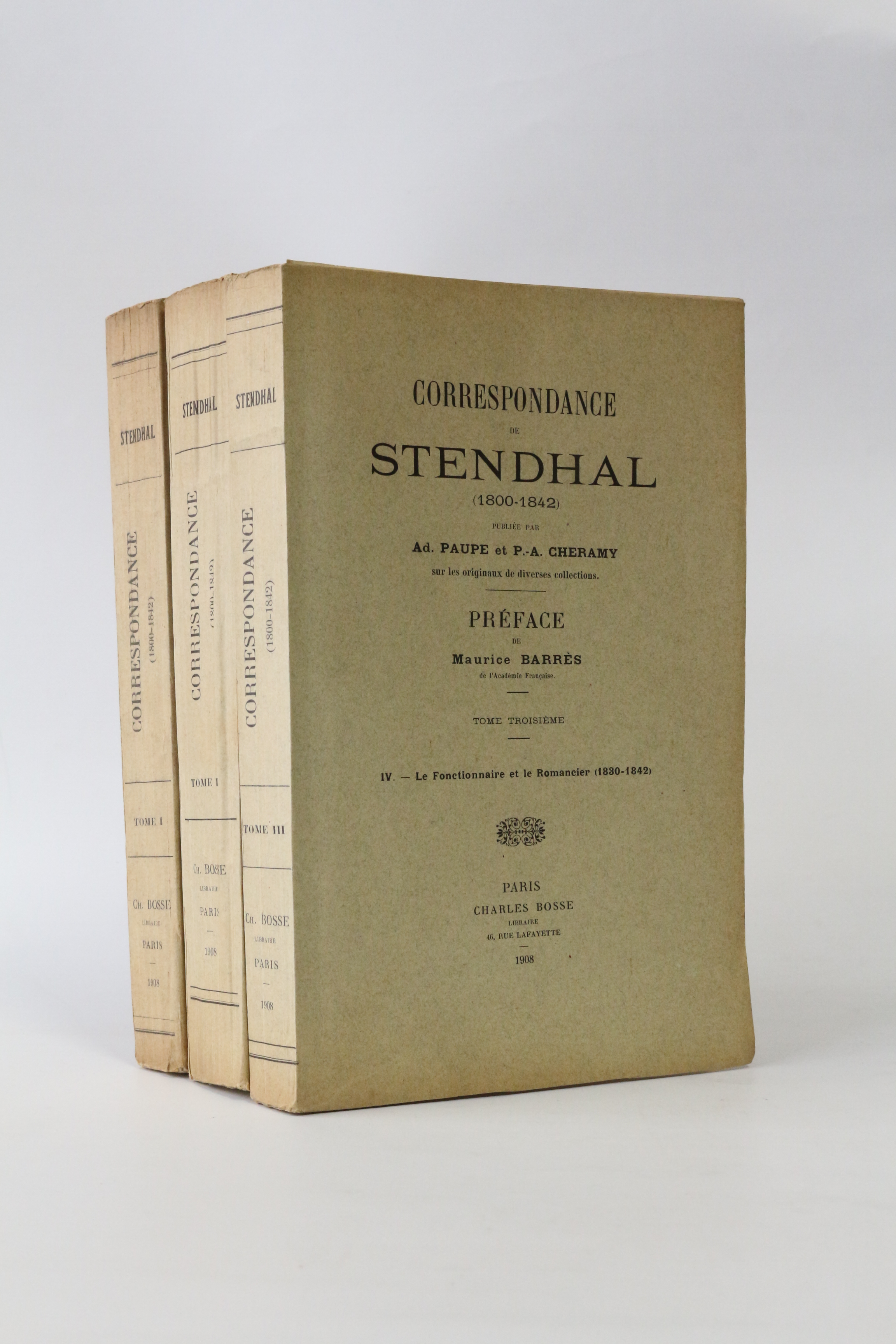 Correspondance de Stendhal (1800-1842) publiée par A. Paupe et P.A. …