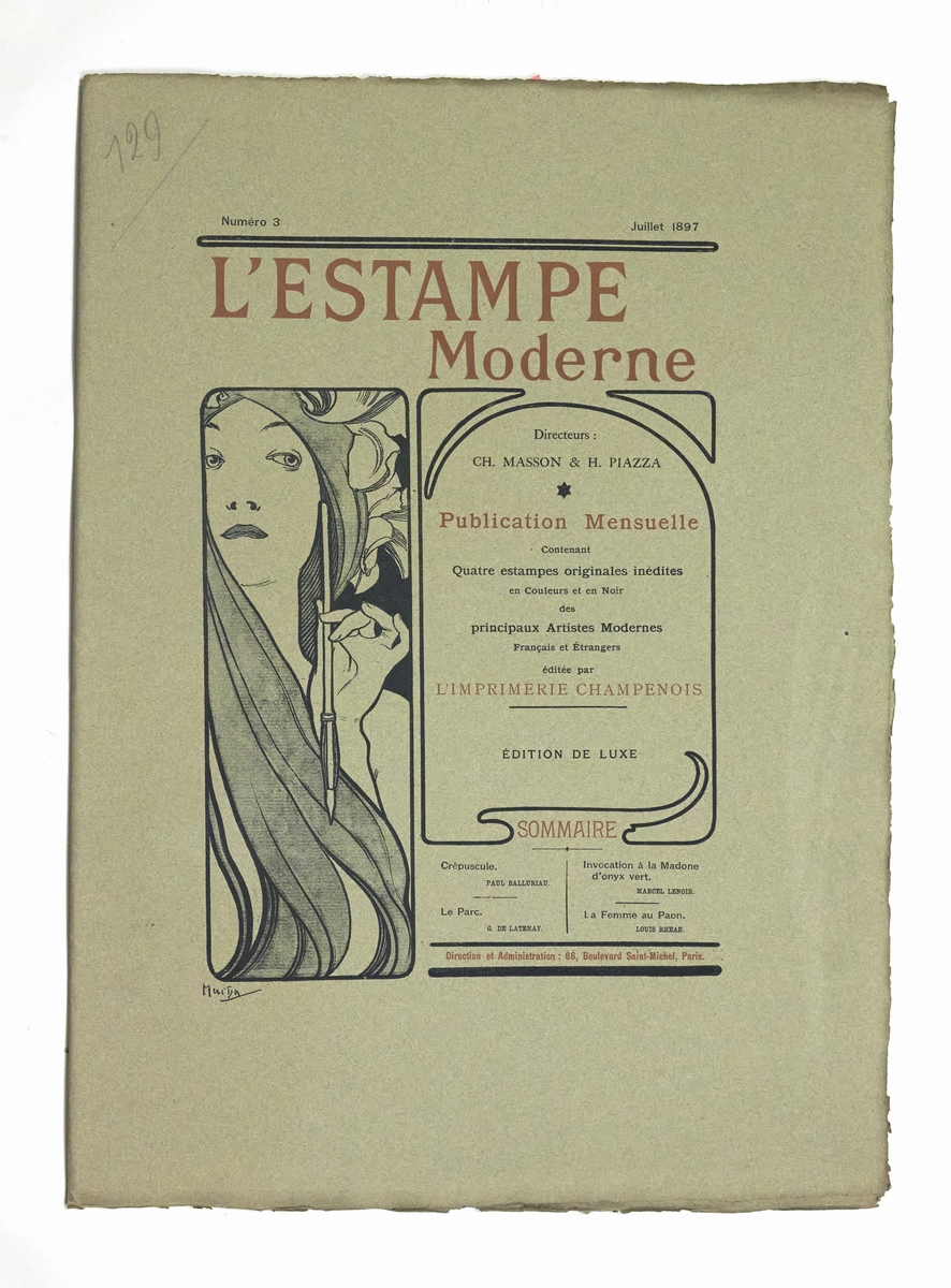 Couverture de L'Estampe Moderne n°3 juillet 1897