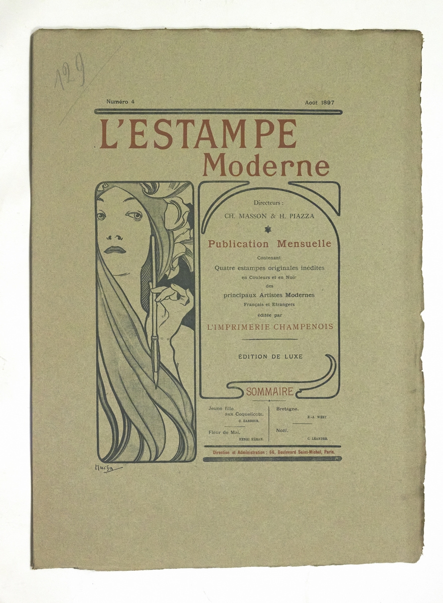 Couverture de L'Estampe Moderne n°4 août 1897