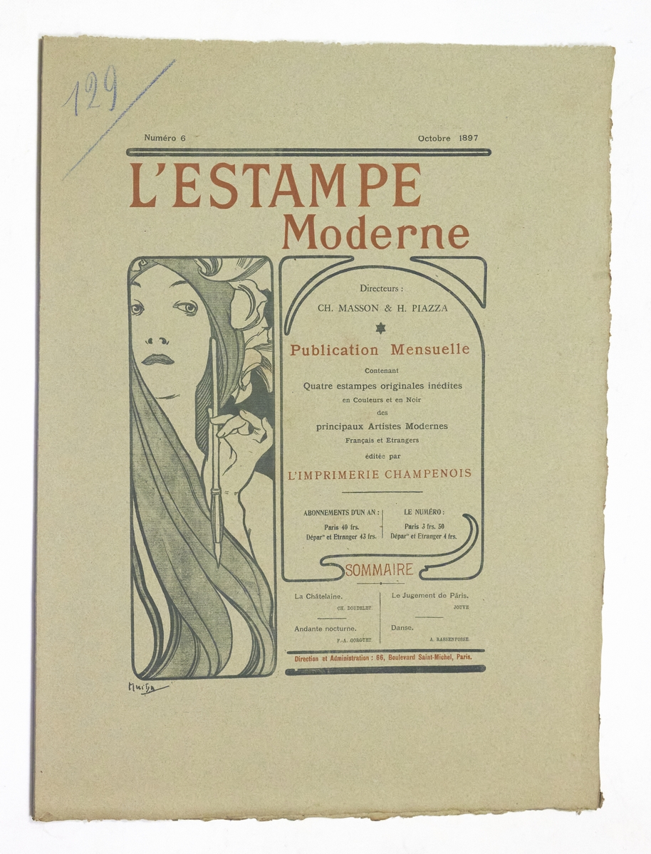 Couverture de L'Estampe Moderne n°6 octobre 1897