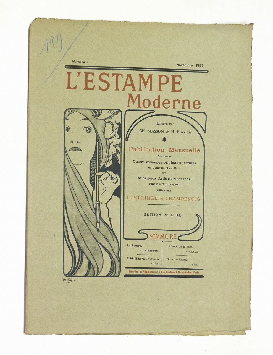 Couverture de L'Estampe Moderne n°7 novembre 1897