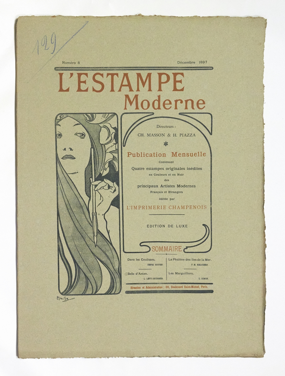 Couverture de L'Estampe Moderne n°8 décembre 1897