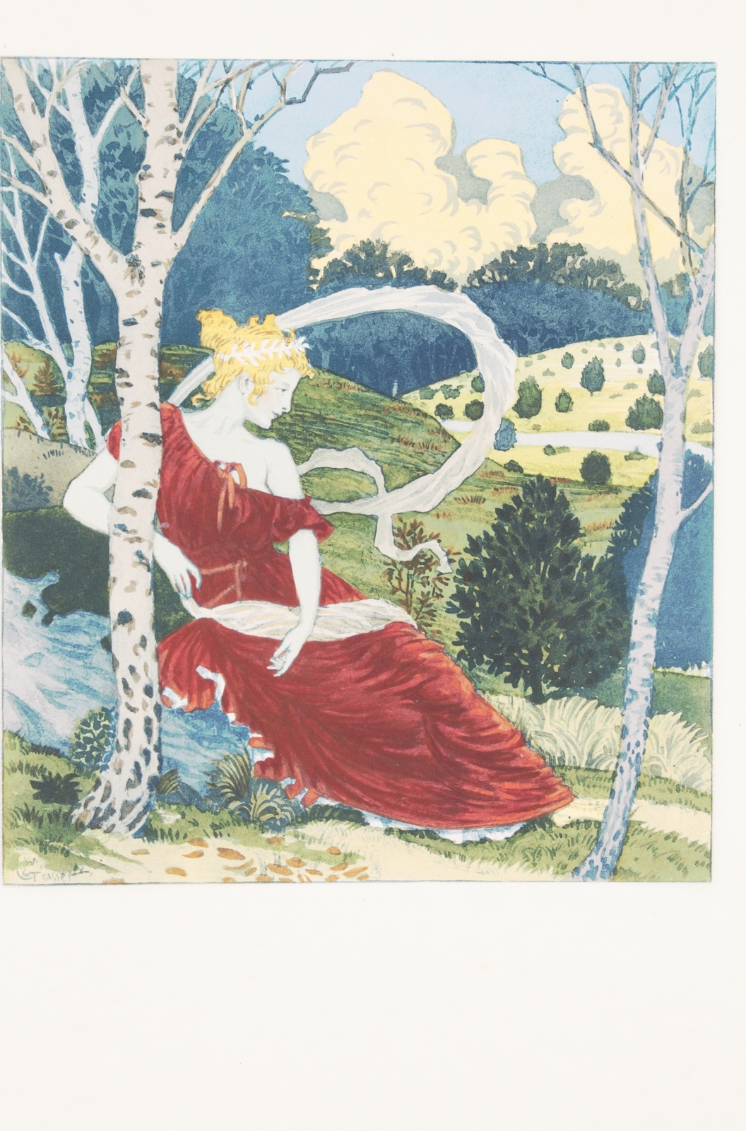 Dans les bois - Lithographie originale sur Japon - L'Estampe …