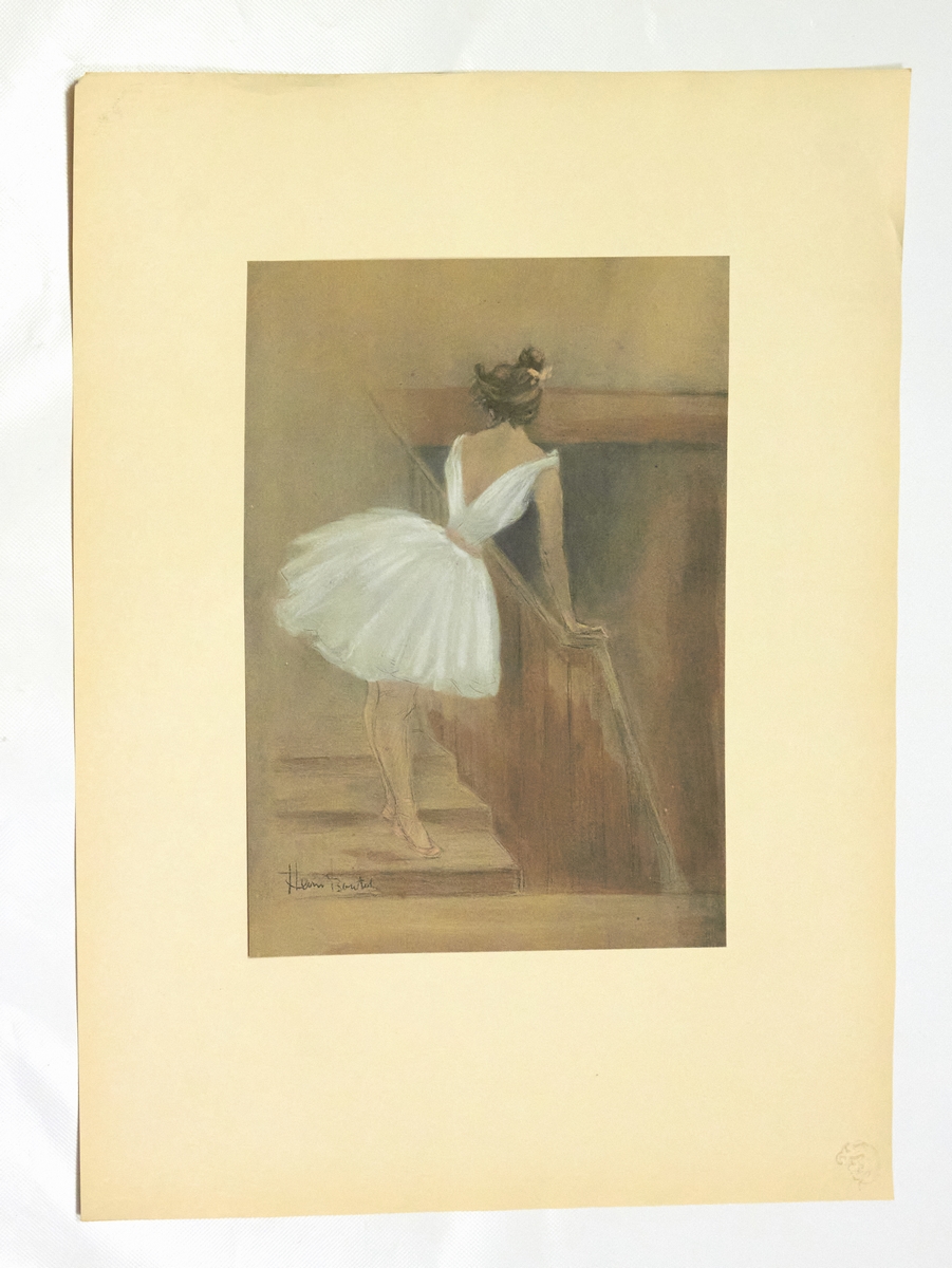 "Dans les coulisses" - Lithographie originale sur Japon - L'Estampe …