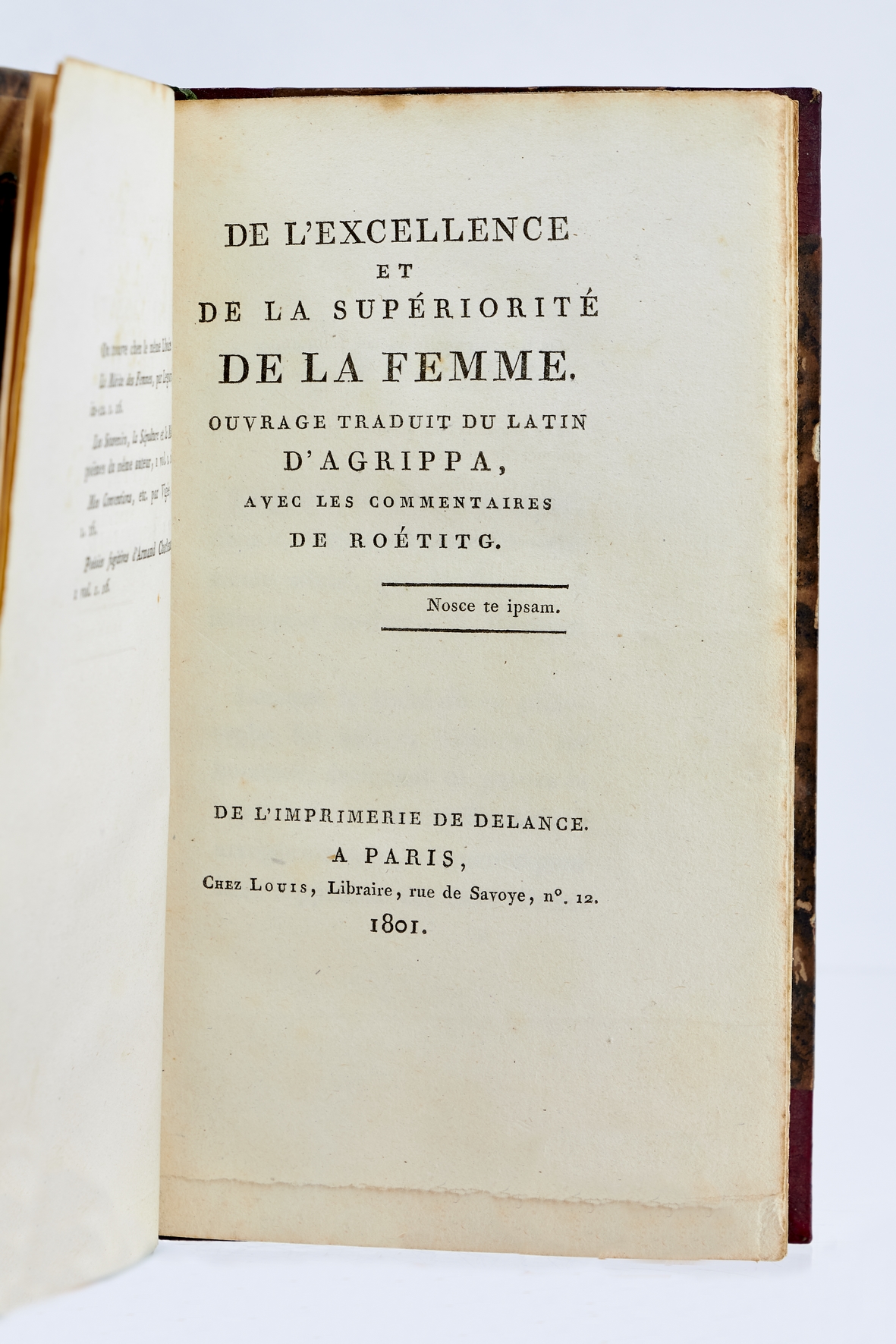 De l'excellence et de la supériorité de la femme