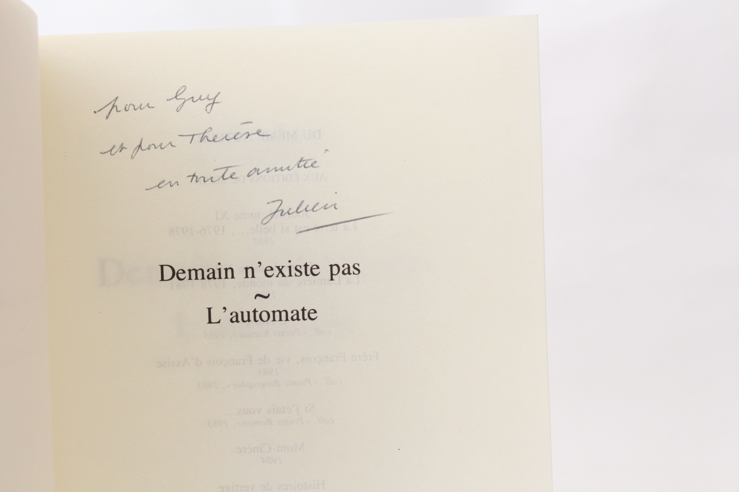 Demain n'existe pas. - L'automate