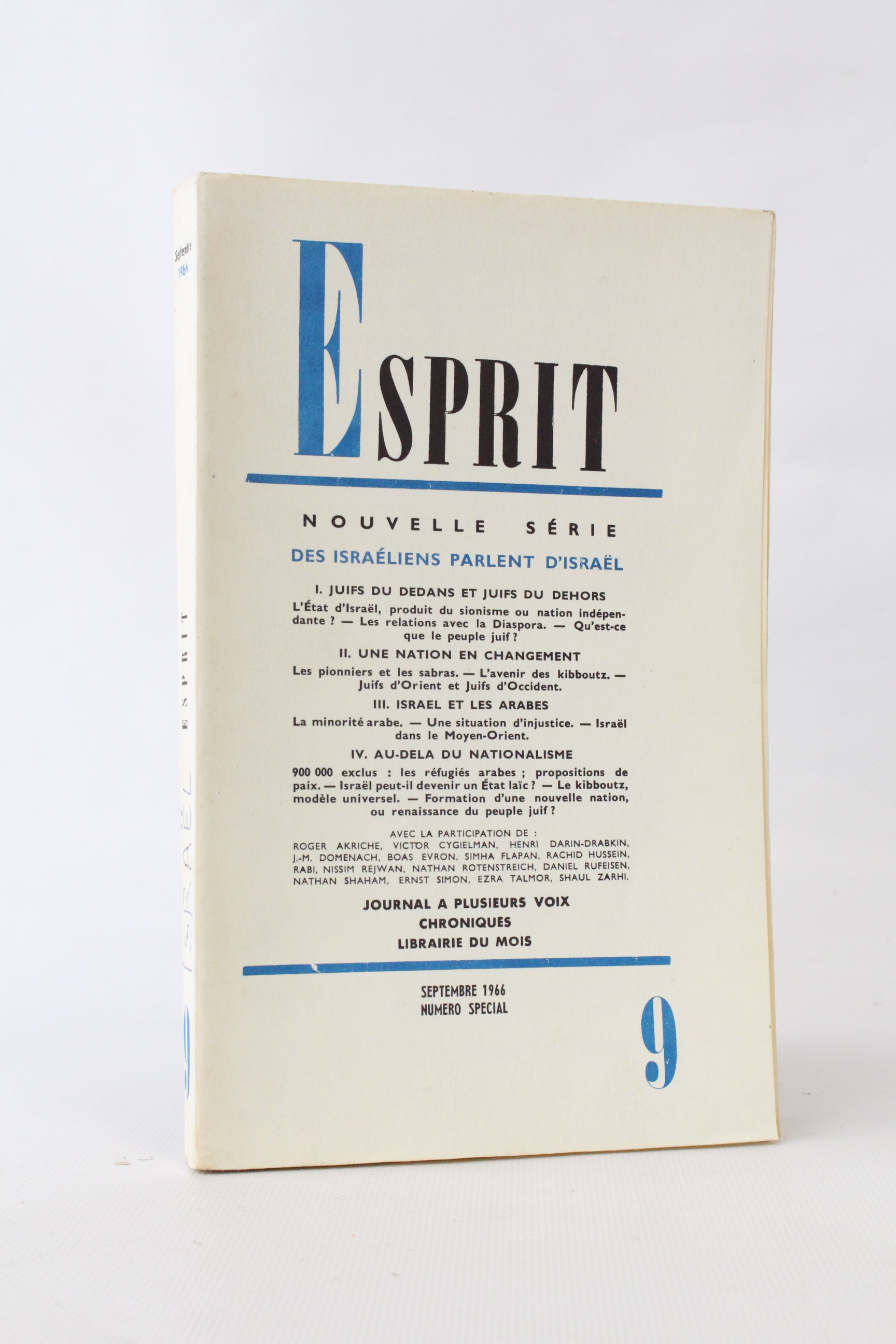 Des Israéliens parlent d'Israël - In Esprit N°162 de la …