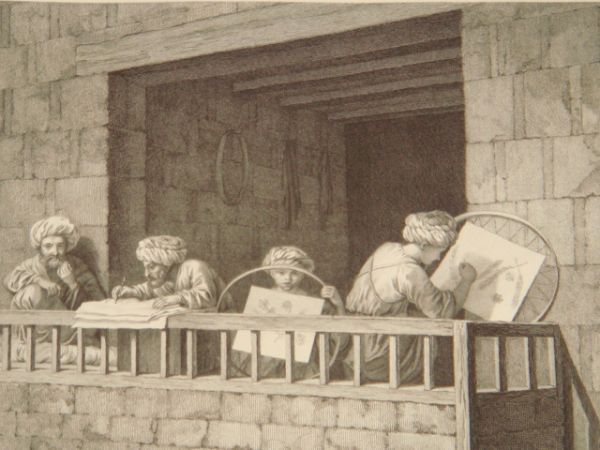 DESCRIPTION DE L'EGYPTE. Arts et métiers. Le Brodeur au tambour, …