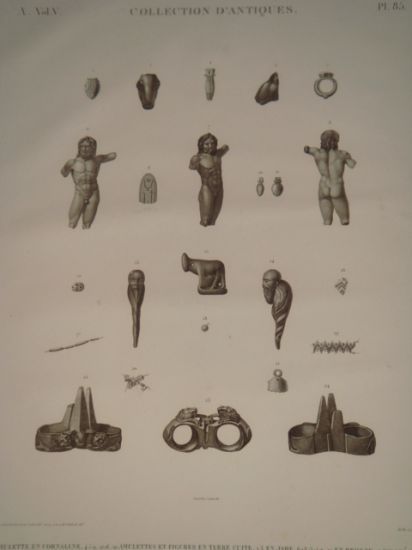 DESCRIPTION DE L'EGYPTE. Collection d'antiques. Amulette en cornaline, Amulettes et …