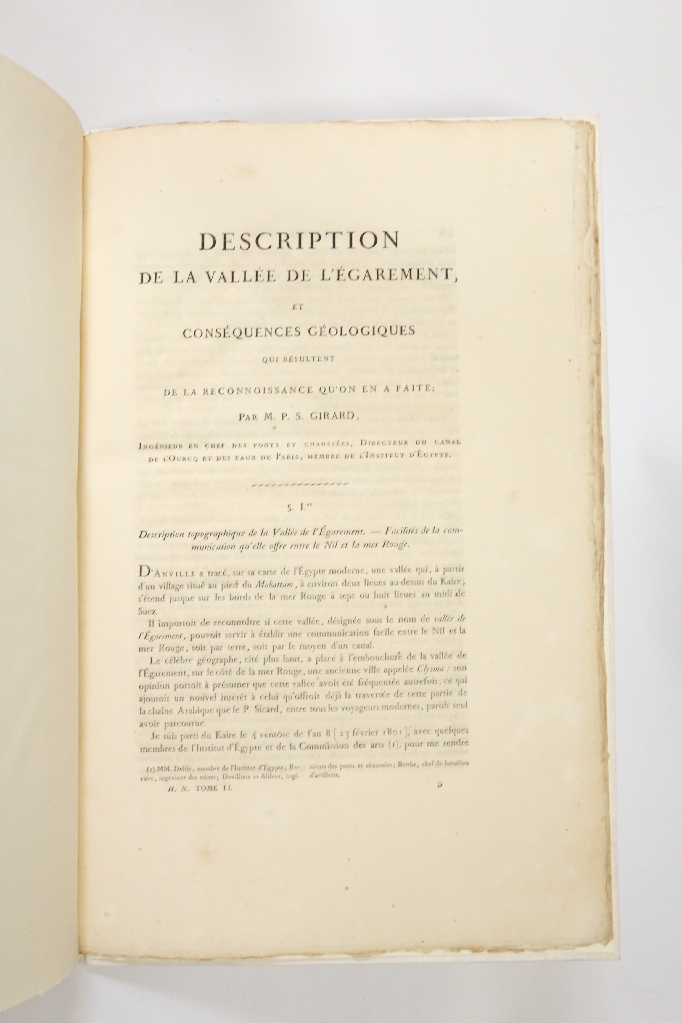 Description de l'Egypte. Description de la vallée de l'Egarement, et …