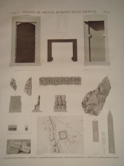 DESCRIPTION DE L'EGYPTE. Isthme de Soueys. Bubaste. Tanis. Thmuis. Fragments …