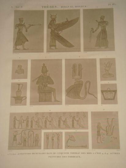 DESCRIPTION DE L'EGYPTE. Thèbes. Bybân el Molouk. Peintures recueillies dans …