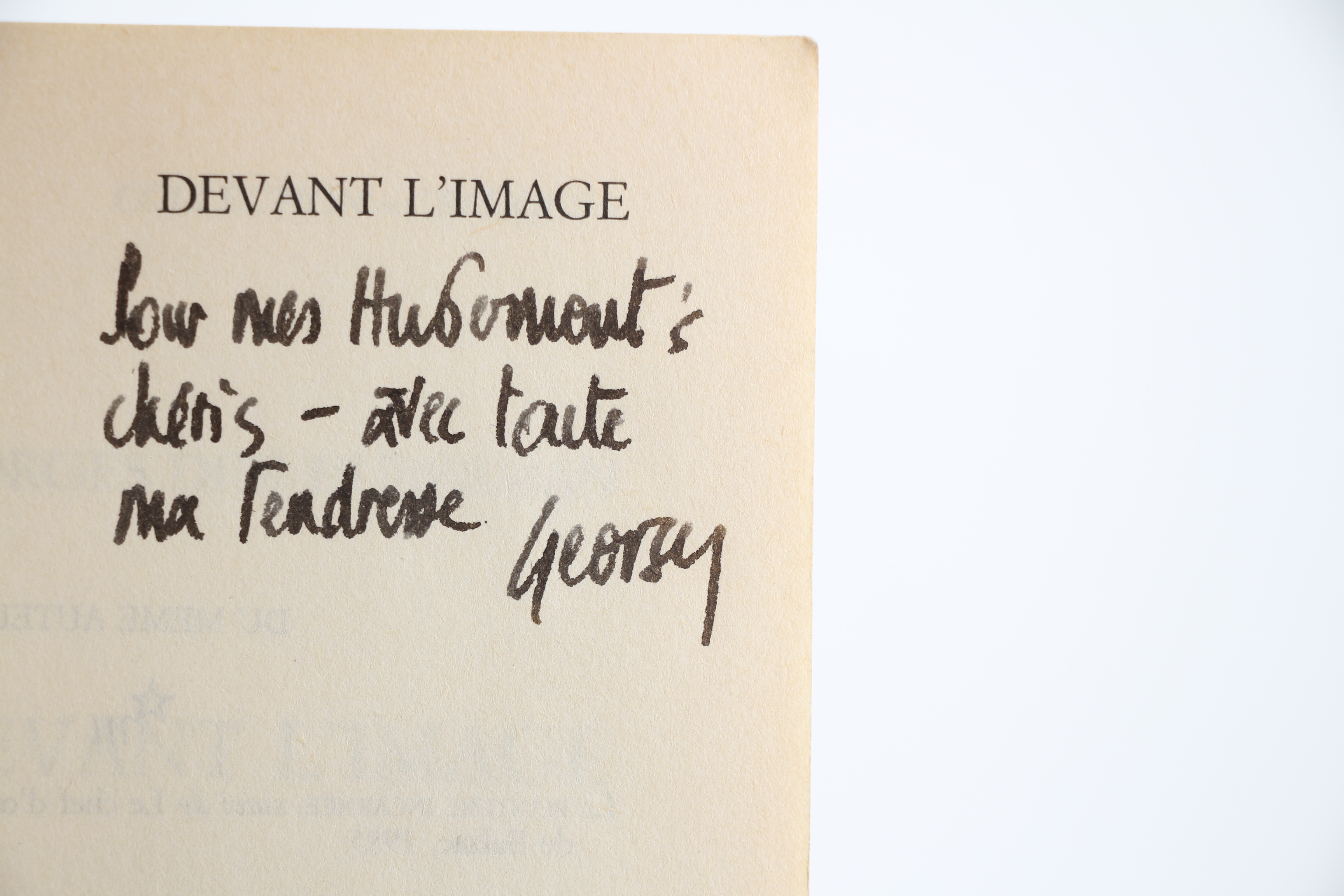 Devant l'Image. Question posée aux Fins d'une Histoire de l'Art