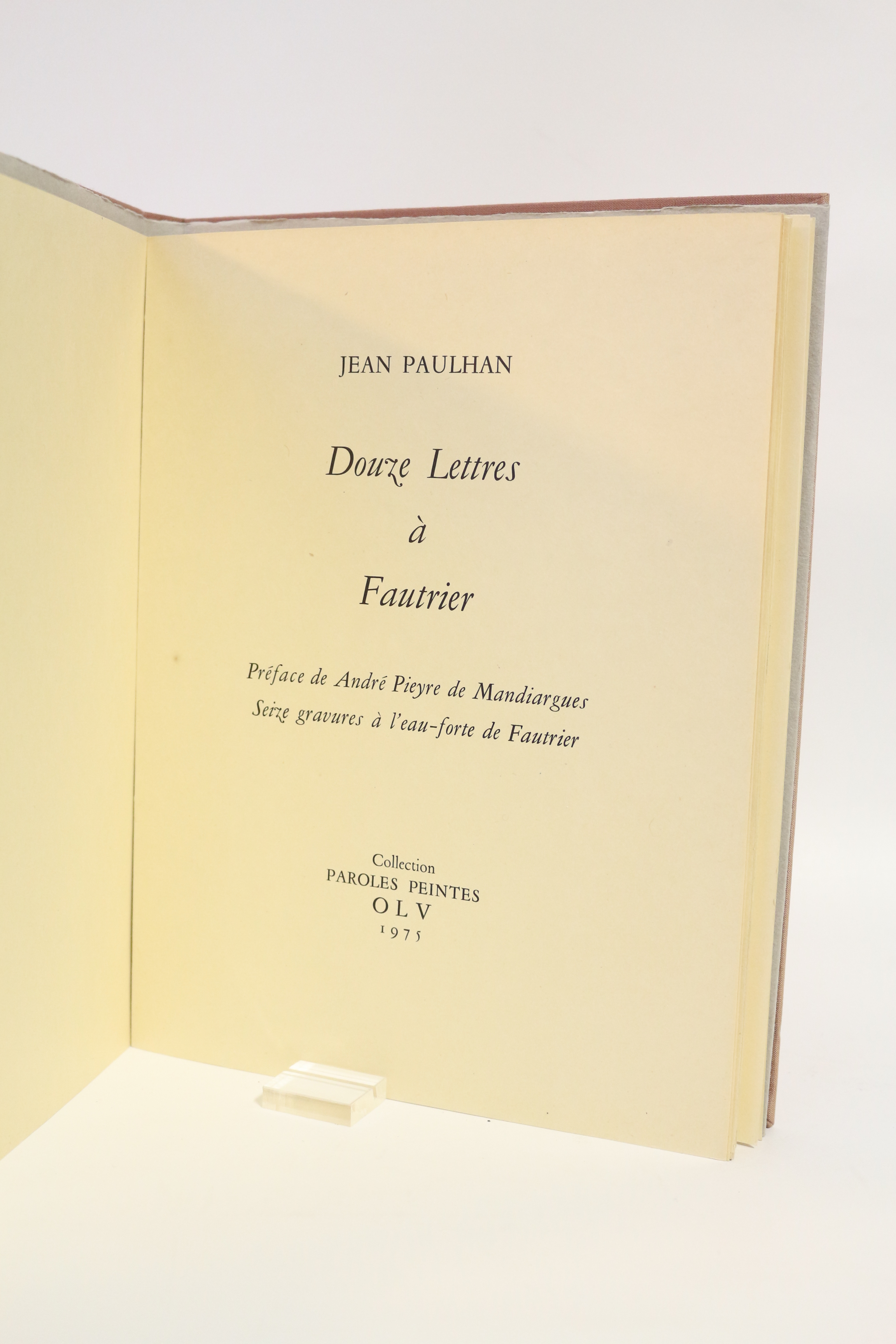 Douze lettres à Fautrier