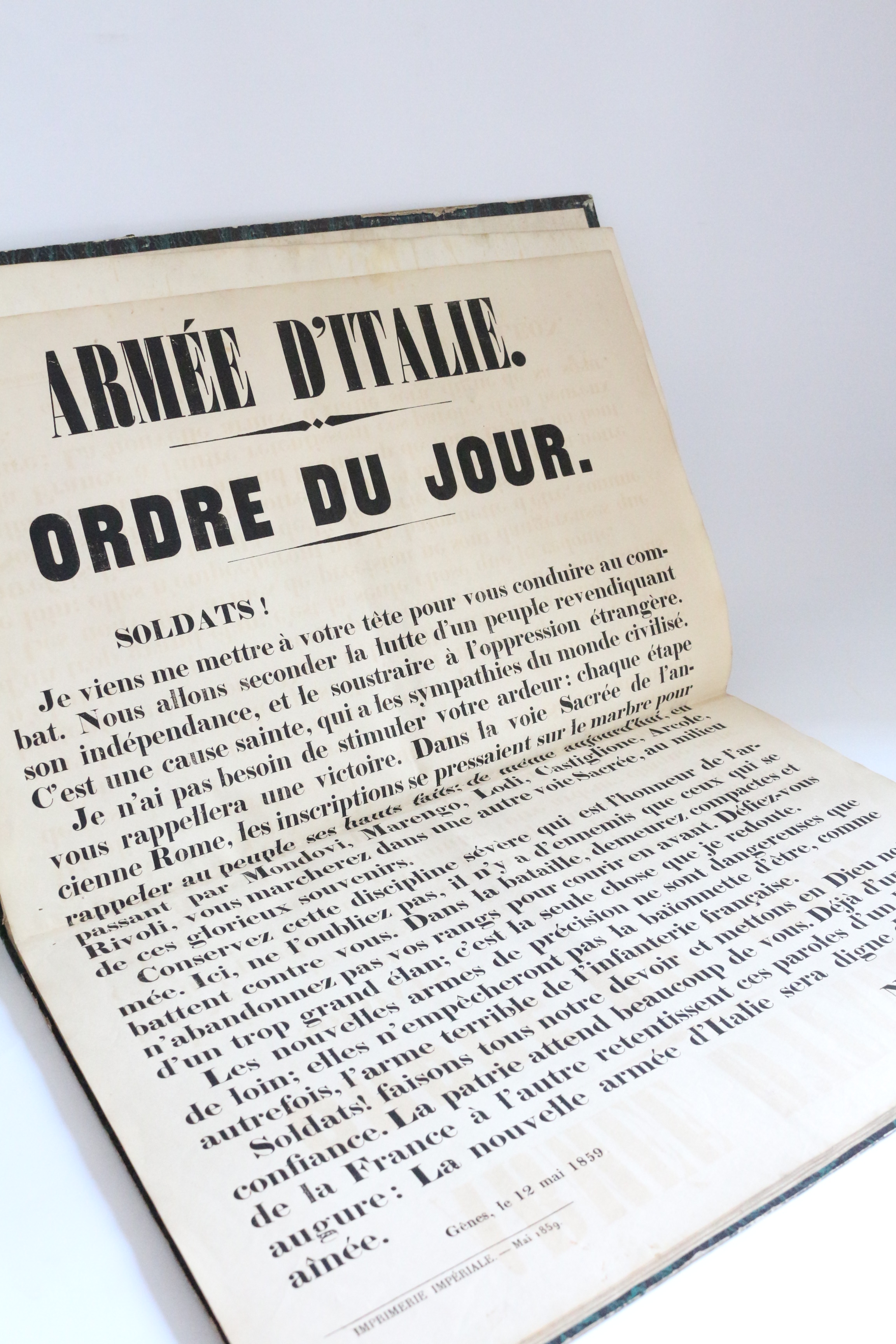 Ensemble de tracts et affiches de la Campagne d'Italie