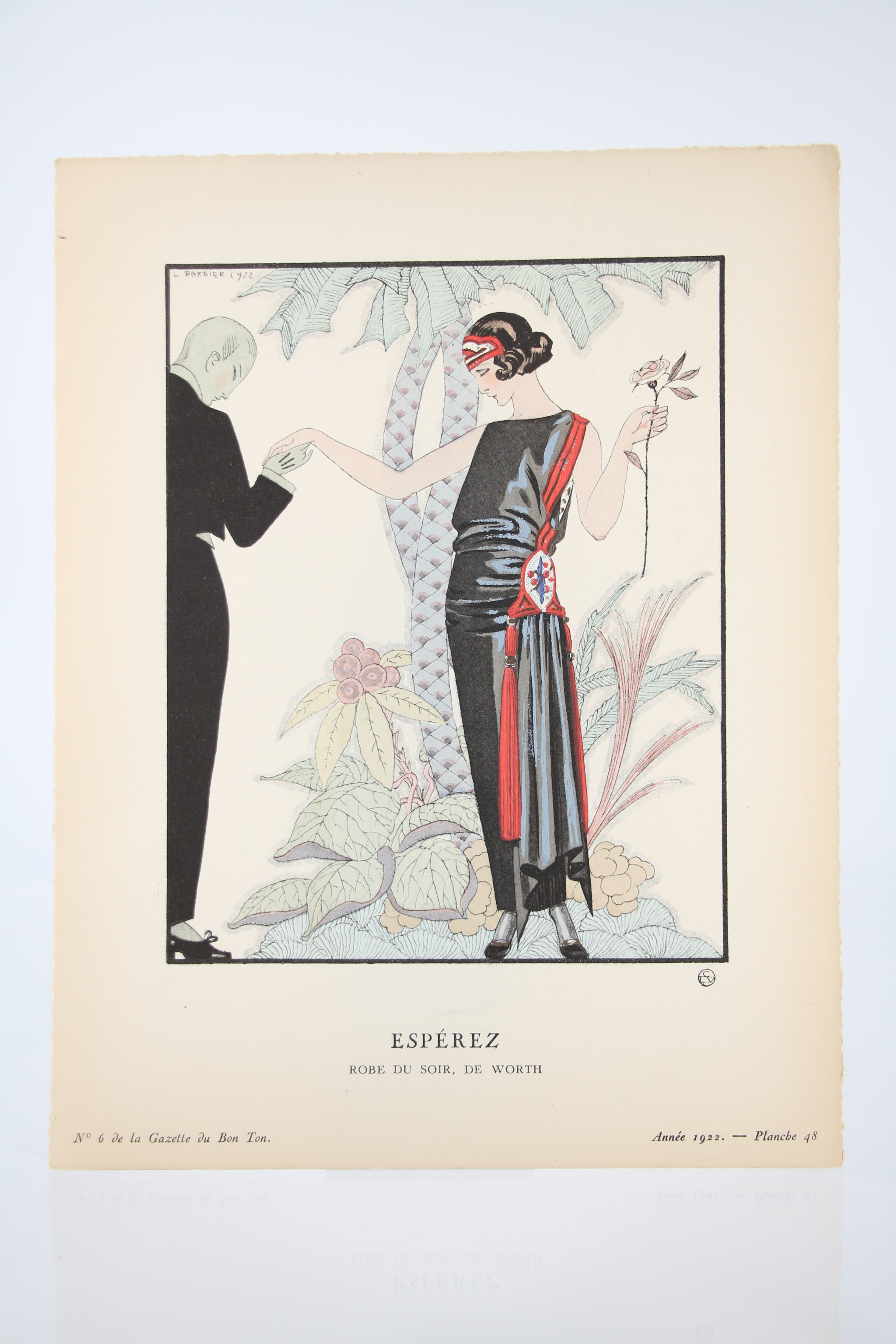 Espérez. Robe du soir, de Worth (pl.48, La Gazette du …