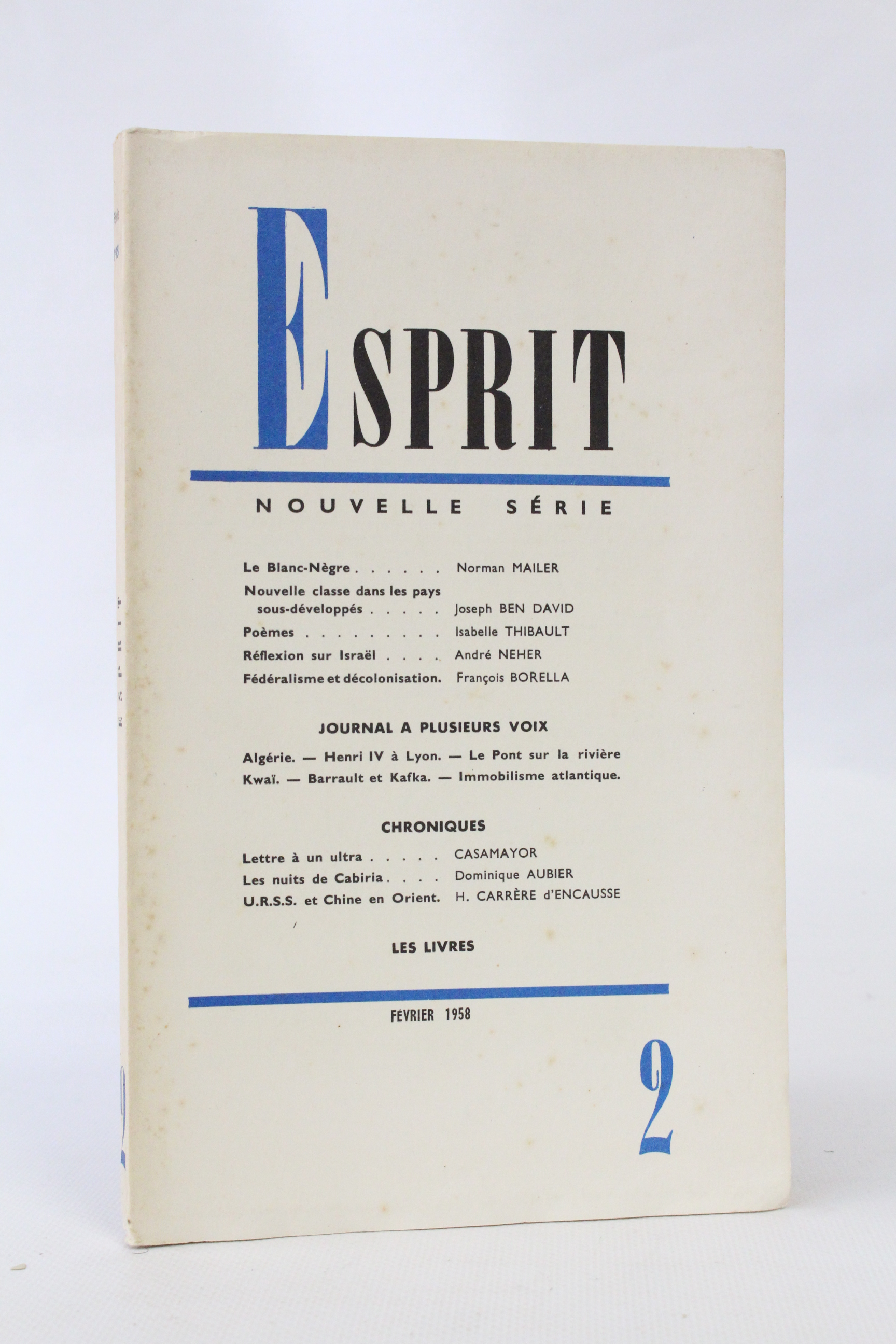 Esprit. Nouvelle série N°258 de la 26ème année