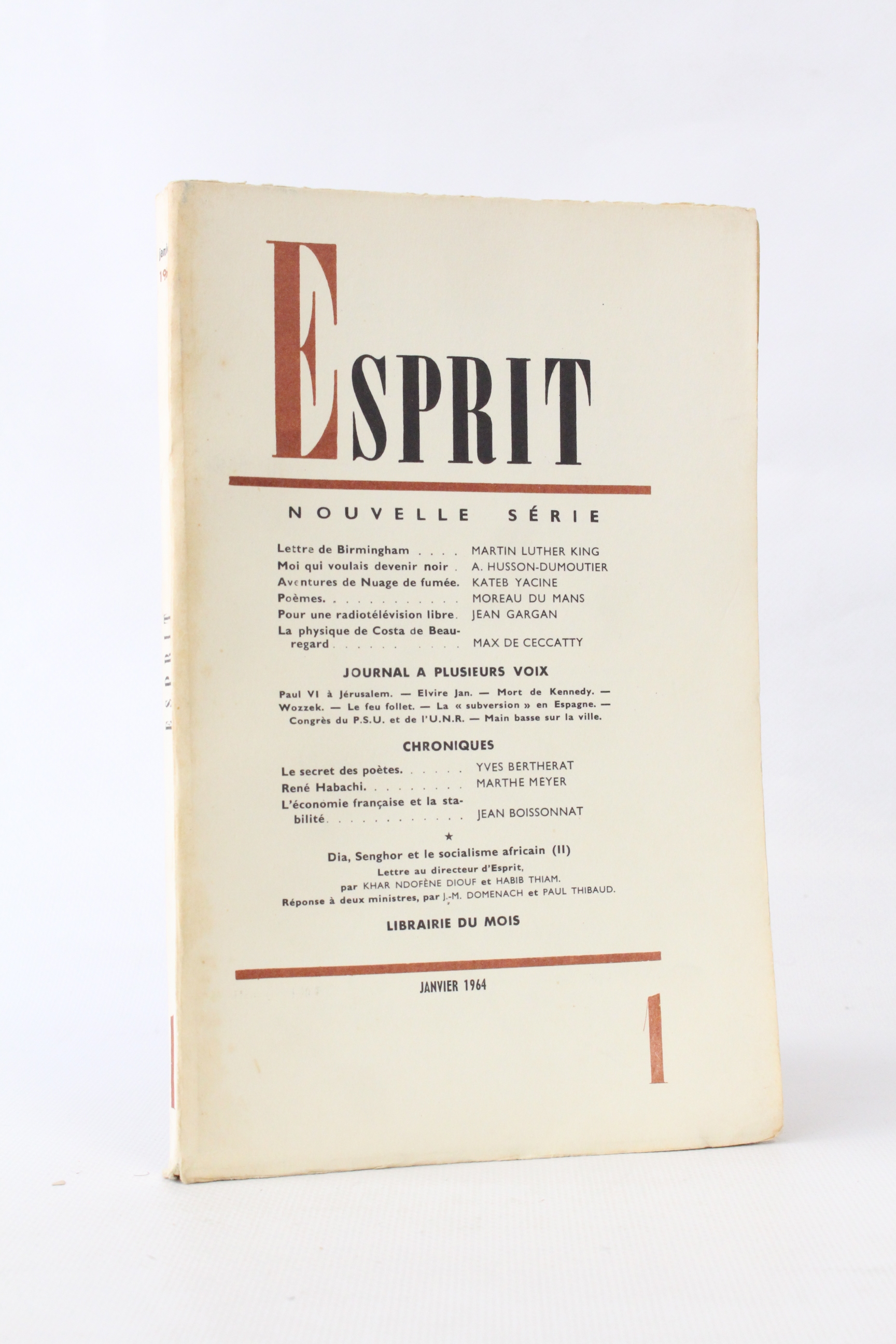 Esprit. Nouvelle série N°324 de la 32ème année