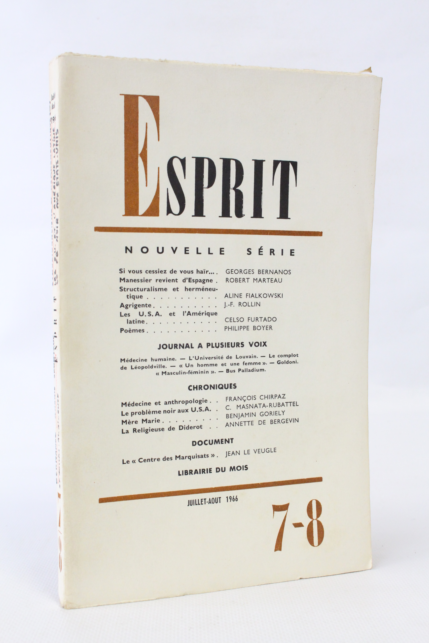 Esprit. Nouvelle série N°351 de la 34ème année