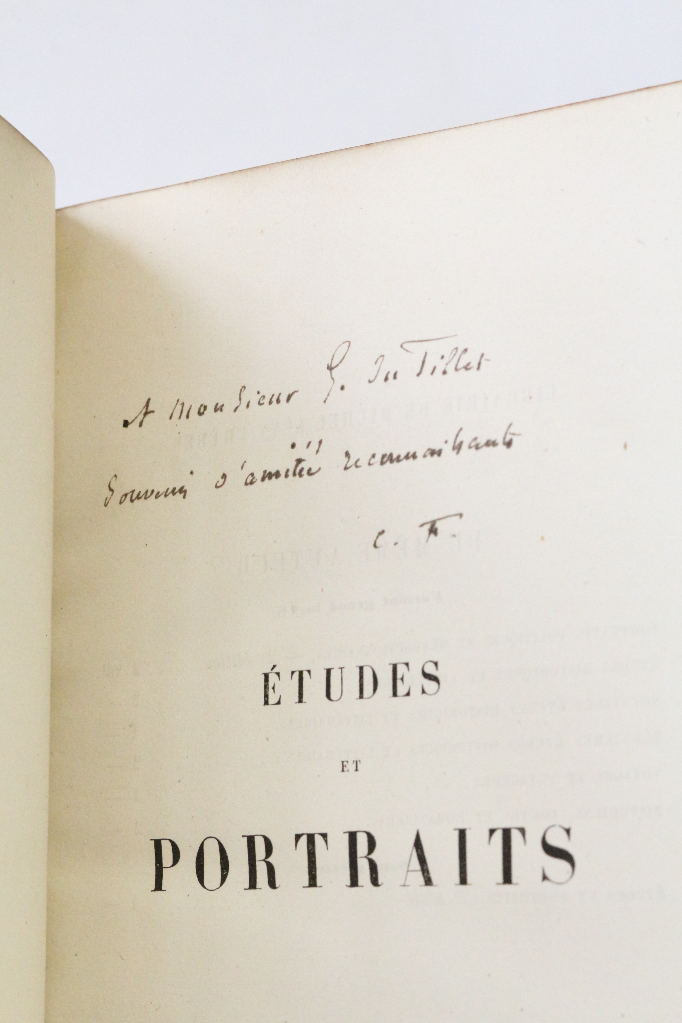 Etudes et portraits. Première série