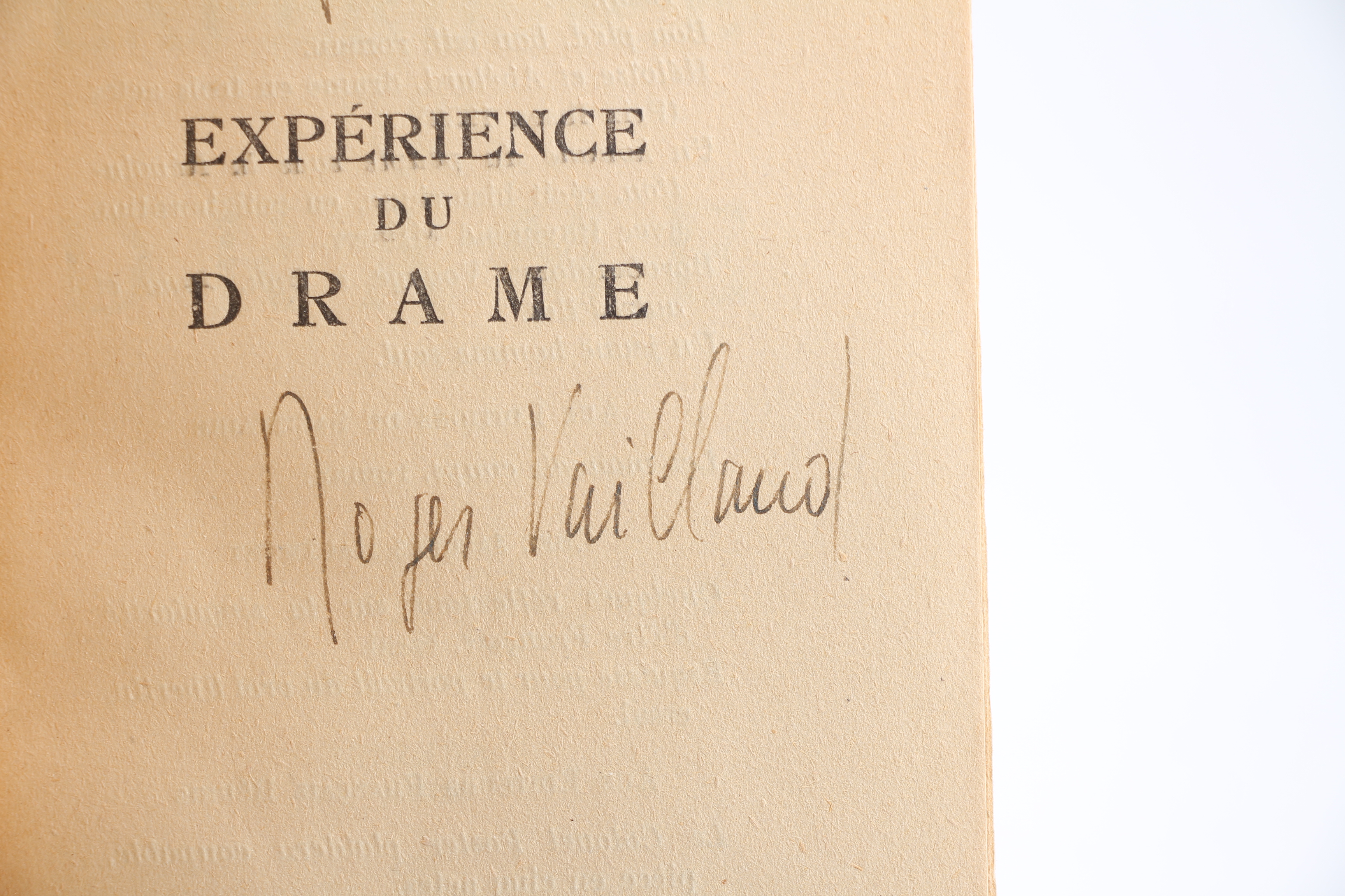 Expérience du drame