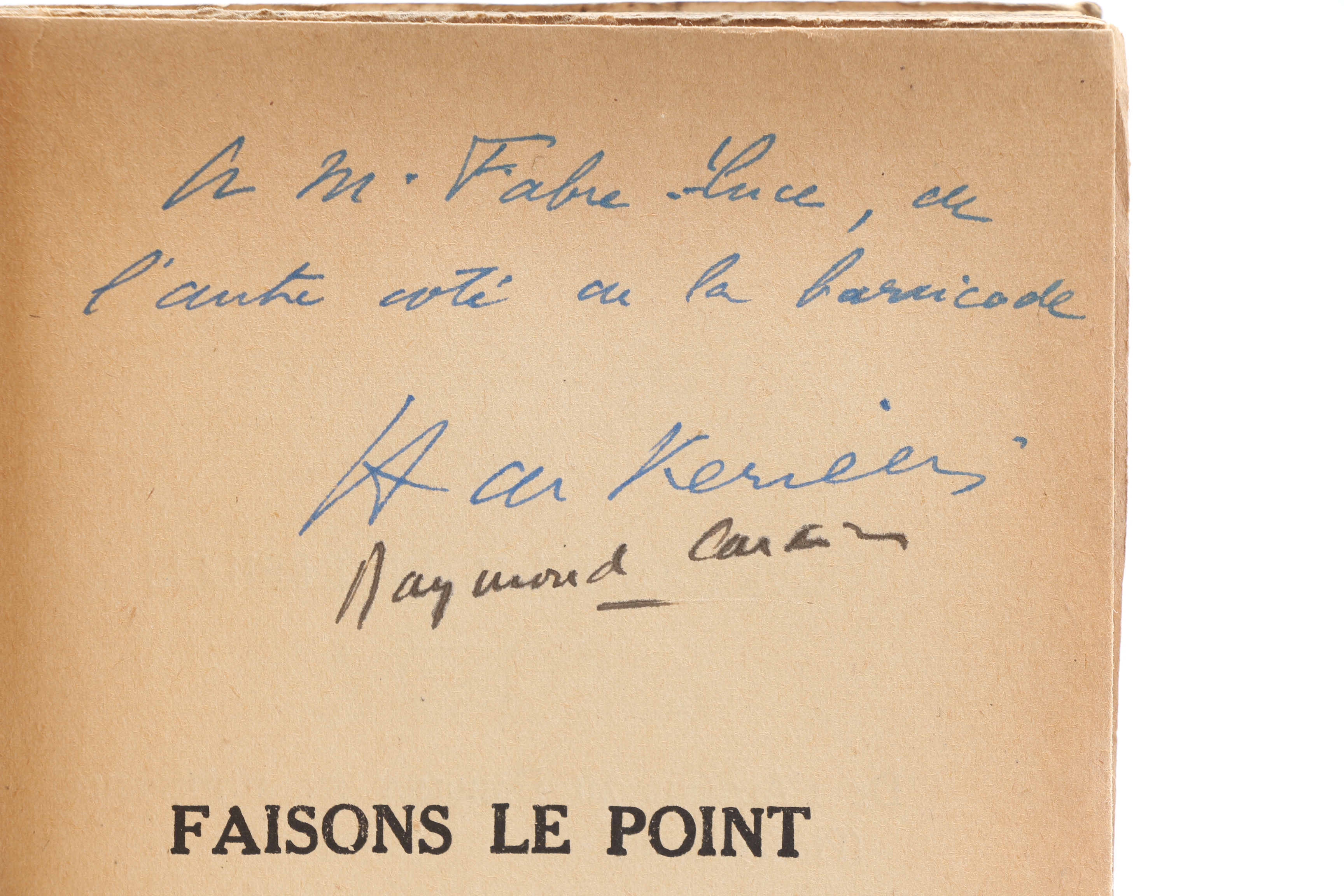 Faisons le point.