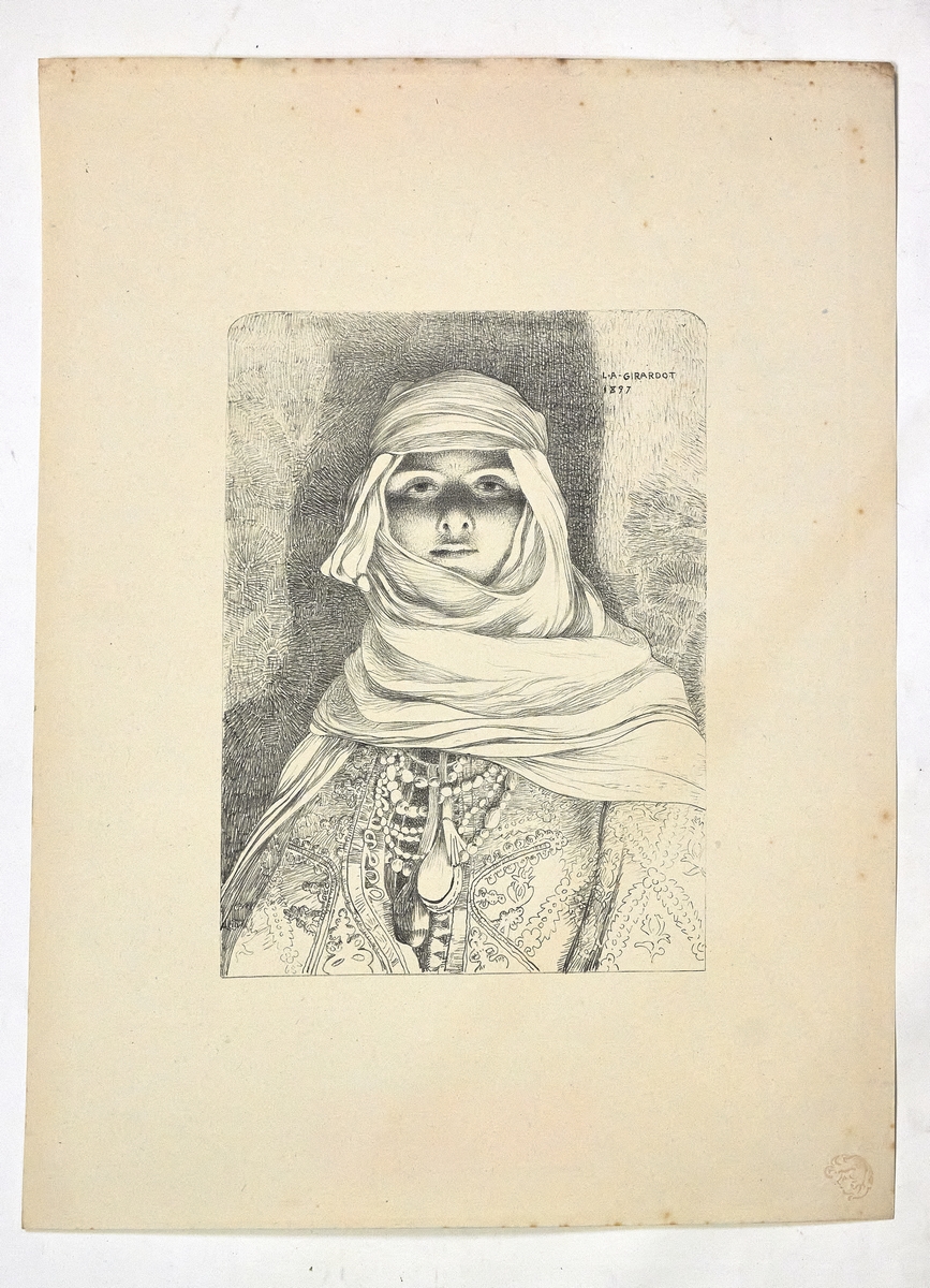 "Femme du Riff" - Lithographie originale sur Chine - L'Estampe …