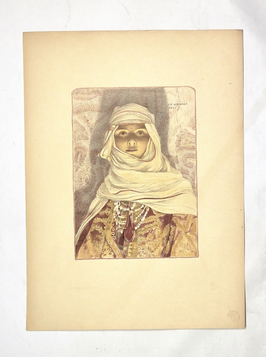 "Femme du Riff" - Lithographie originale sur Japon - L'Estampe …