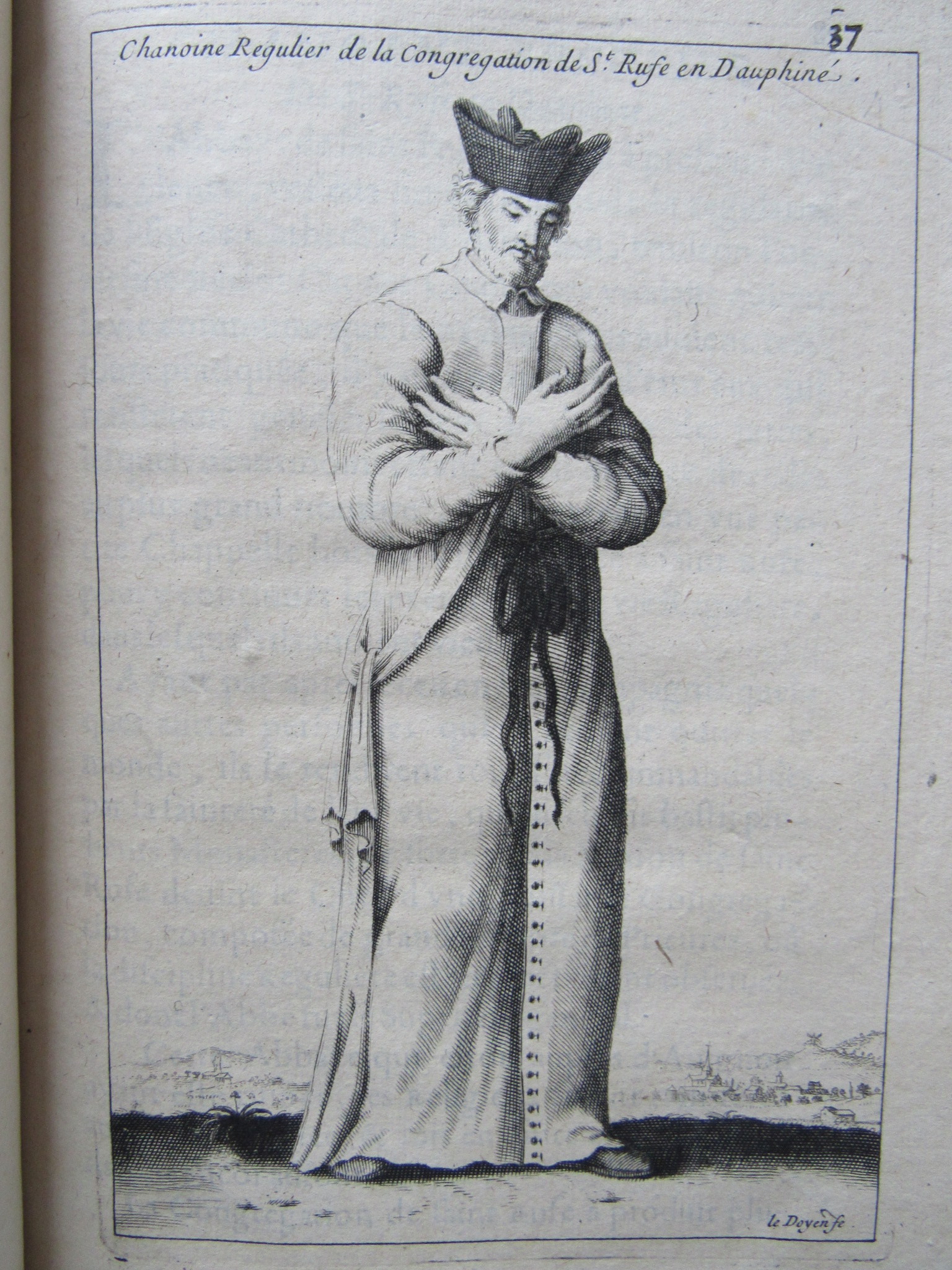 Figures des differents habits des chanoines reguliers en ce siecle