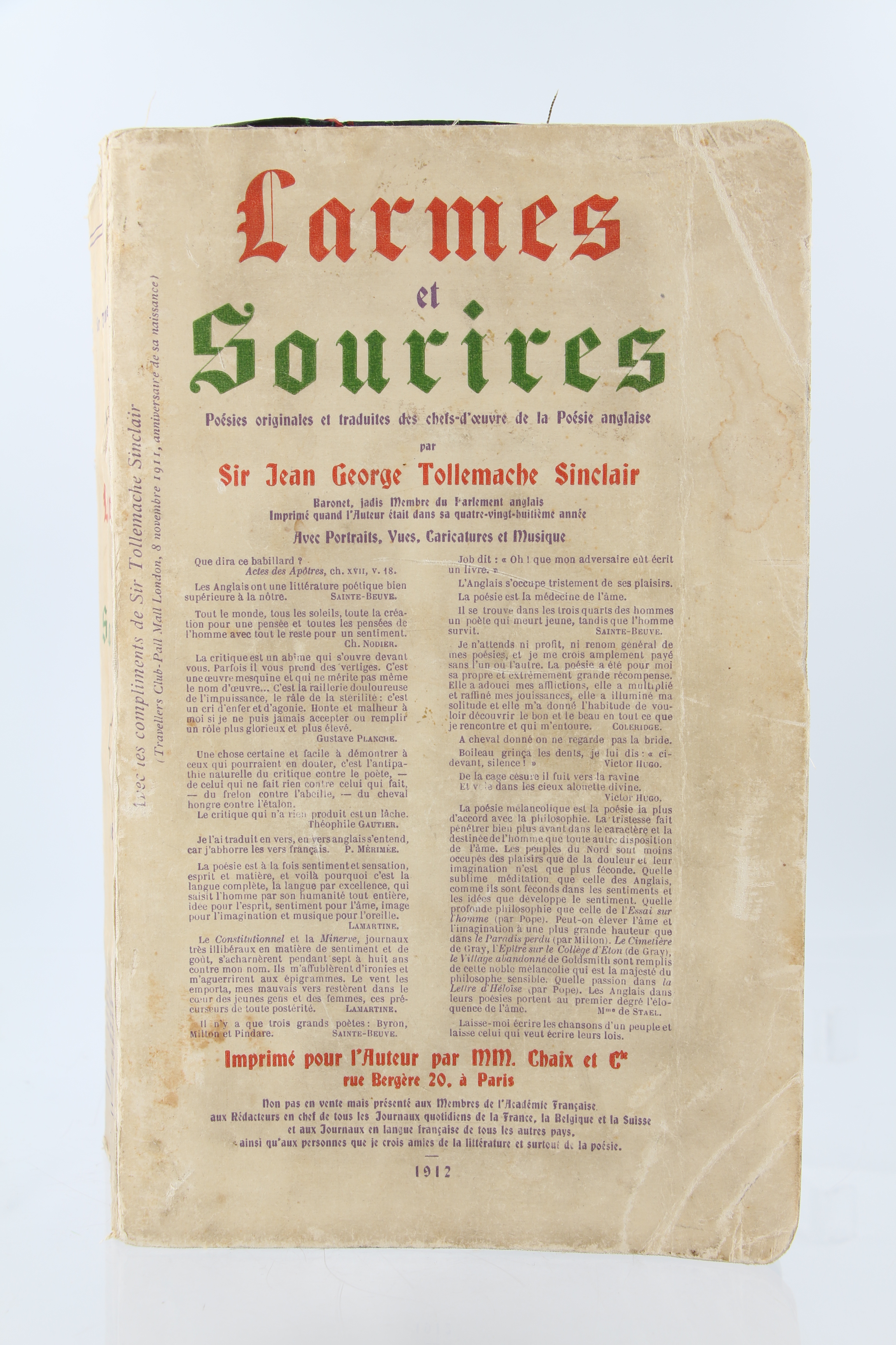(FOUS LITTERAIRES) Larmes et Sourires