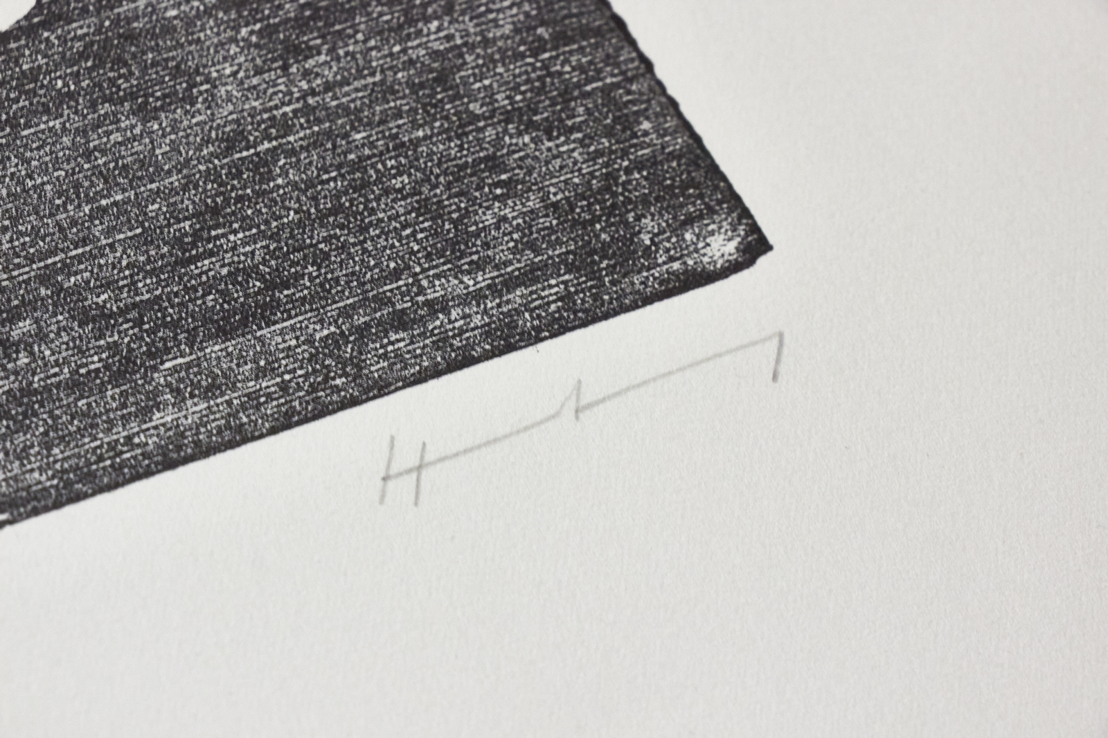 H-14 - Xylographie originale signée de Hans Hartung