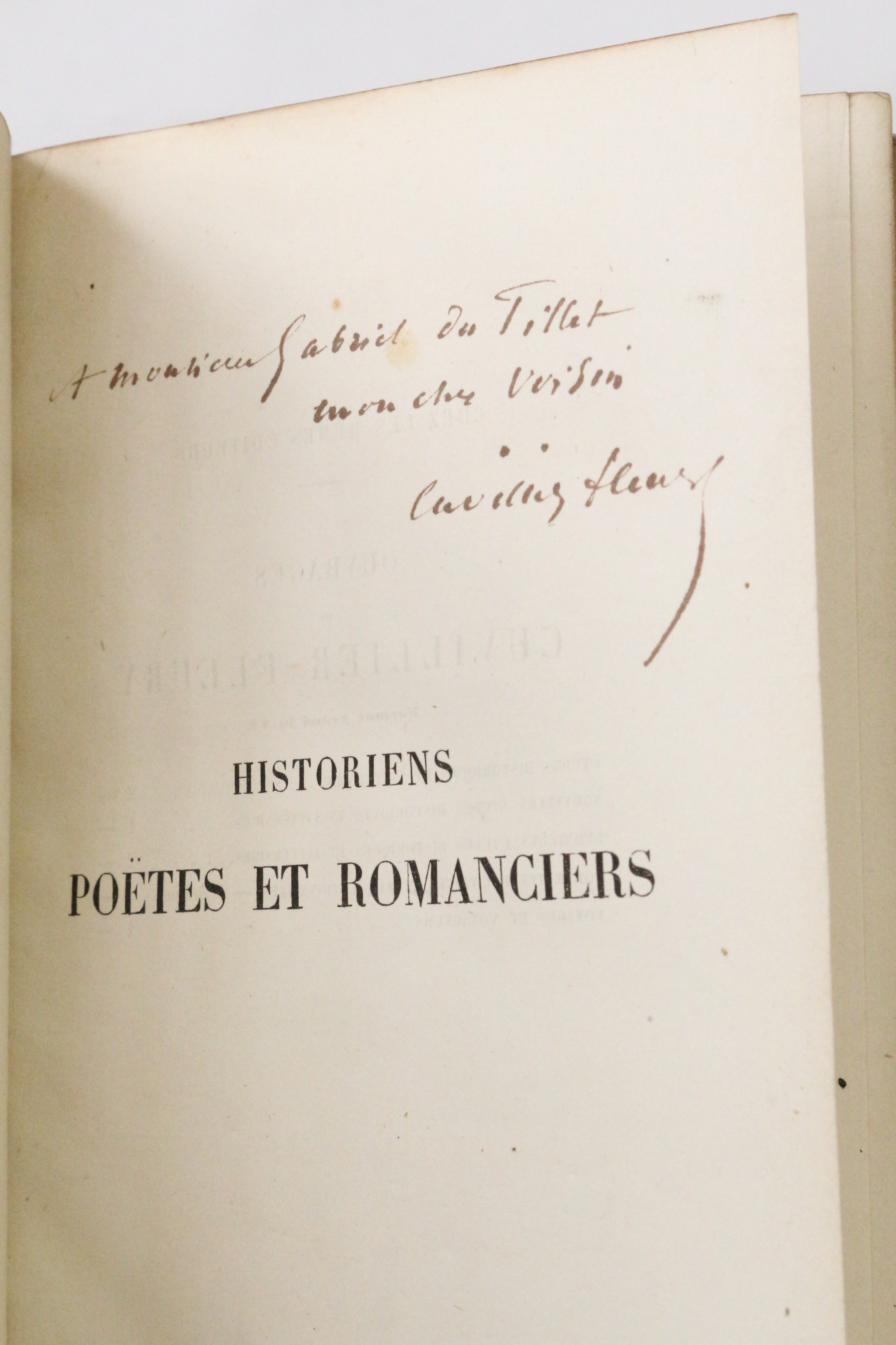 Historiens poëtes et romanciers