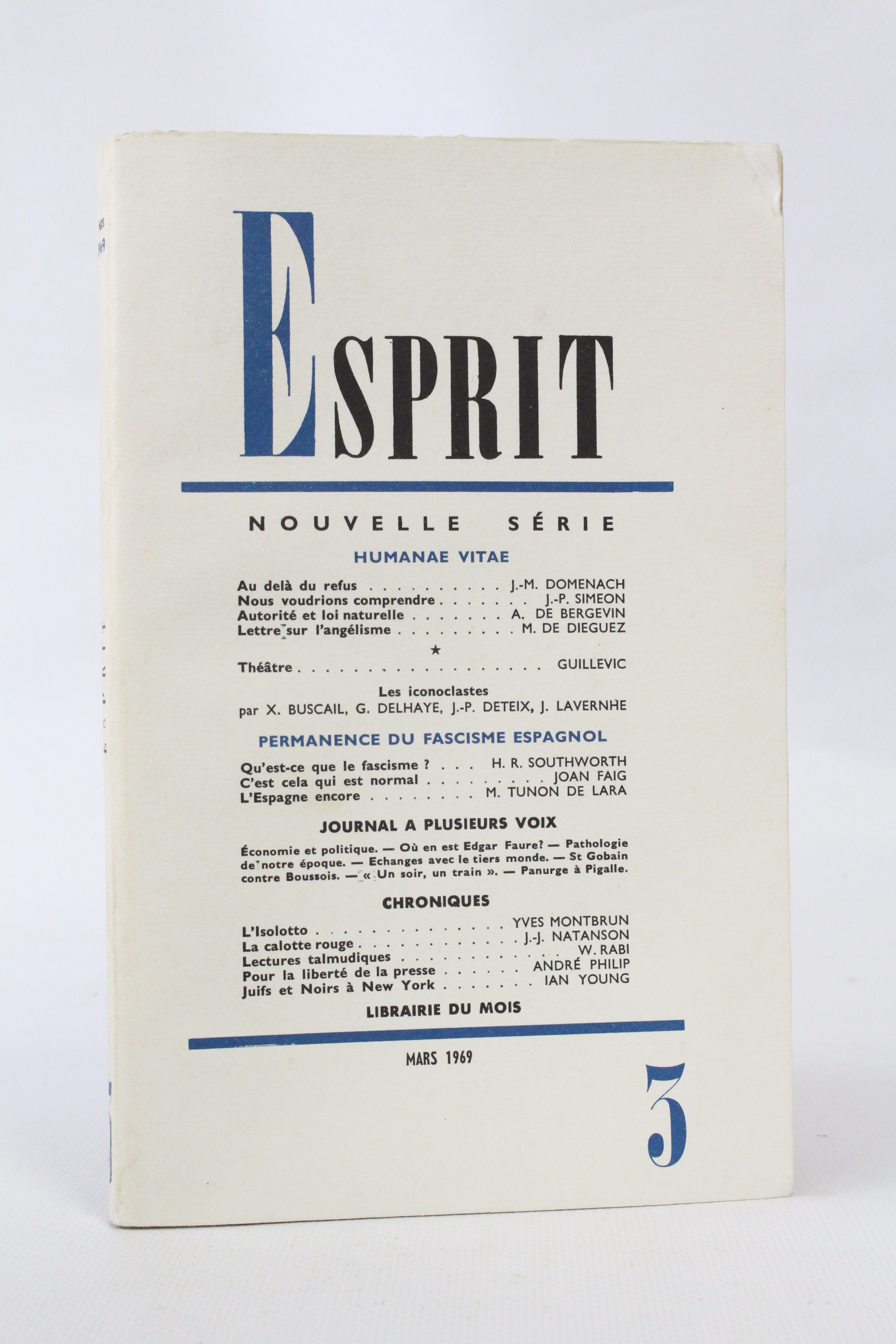 Humanae vitae - In Esprit N°376 de la 36ème année