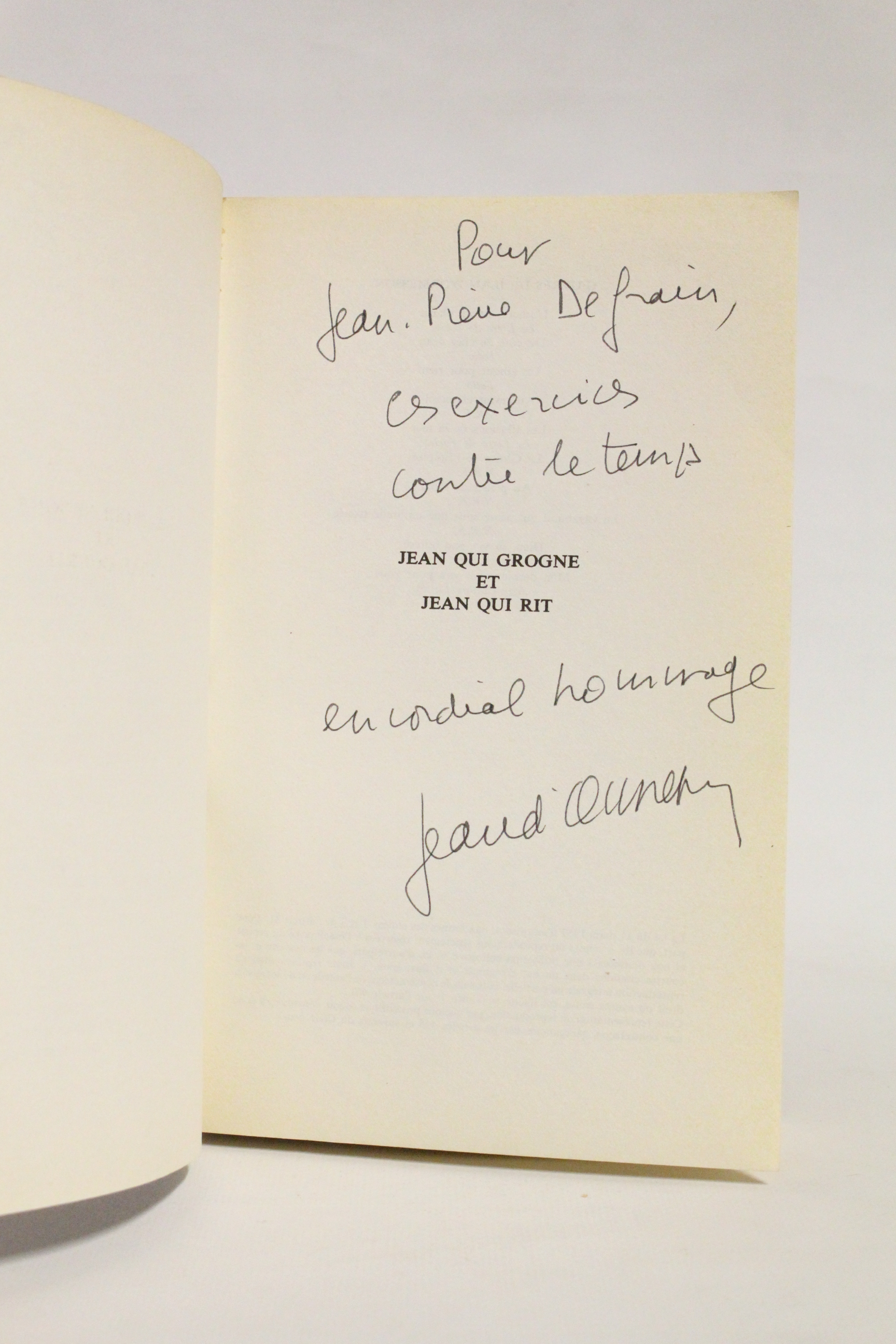 Jean qui grogne et Jean qui rit