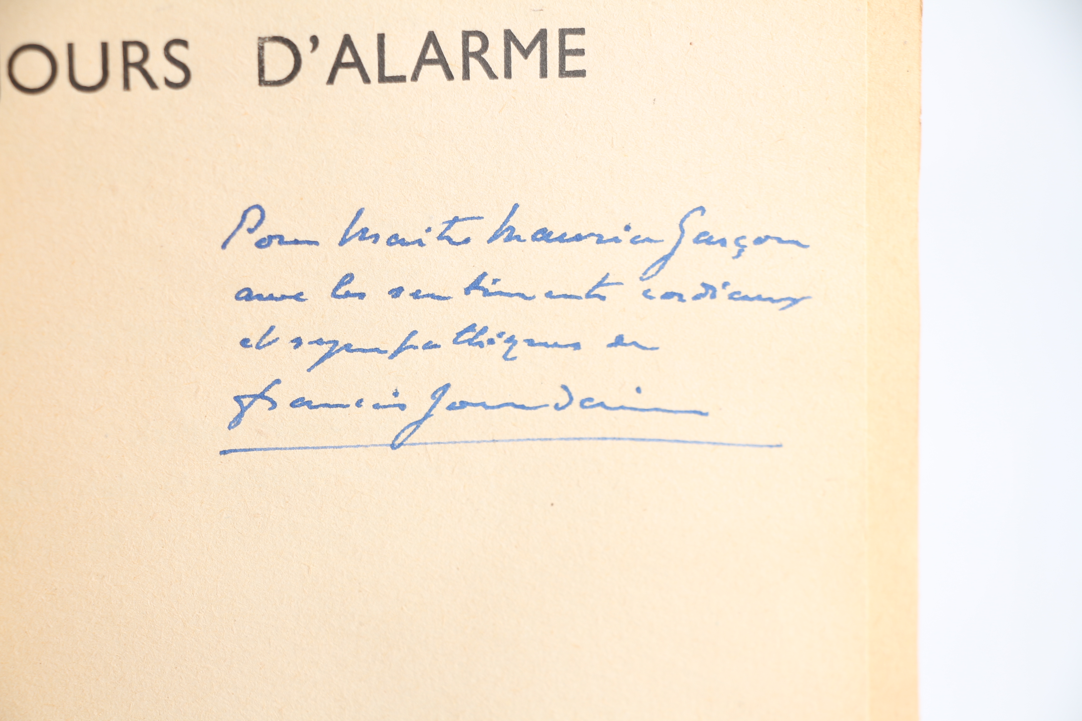 Jours d'Alarme